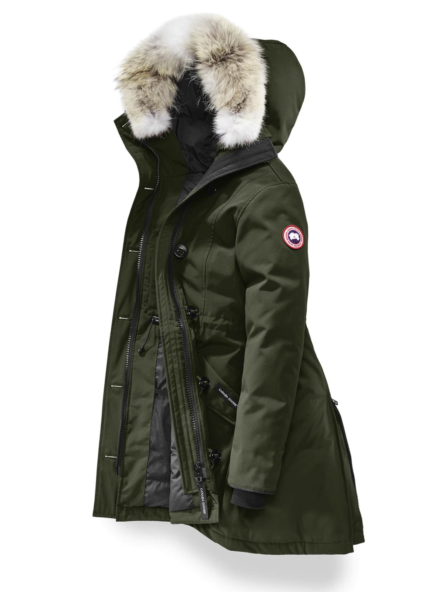 Canada Goose Rossclair Fur-Trim Hooded Down Parka - Bergdorf Goodman