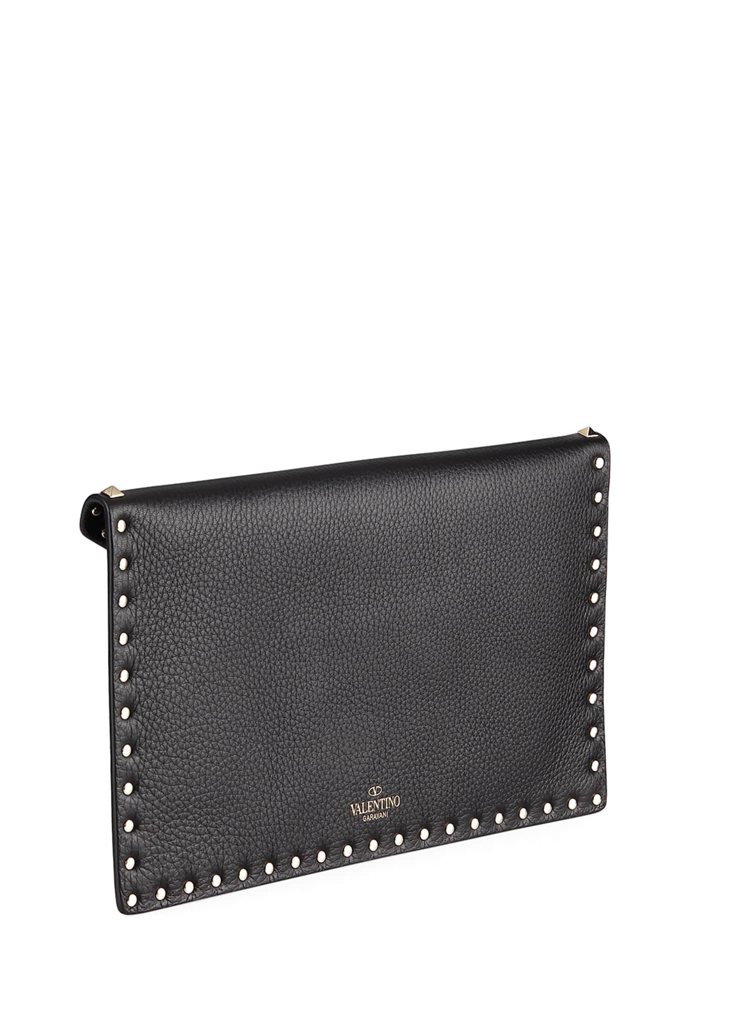 large black envelope clutch bag
