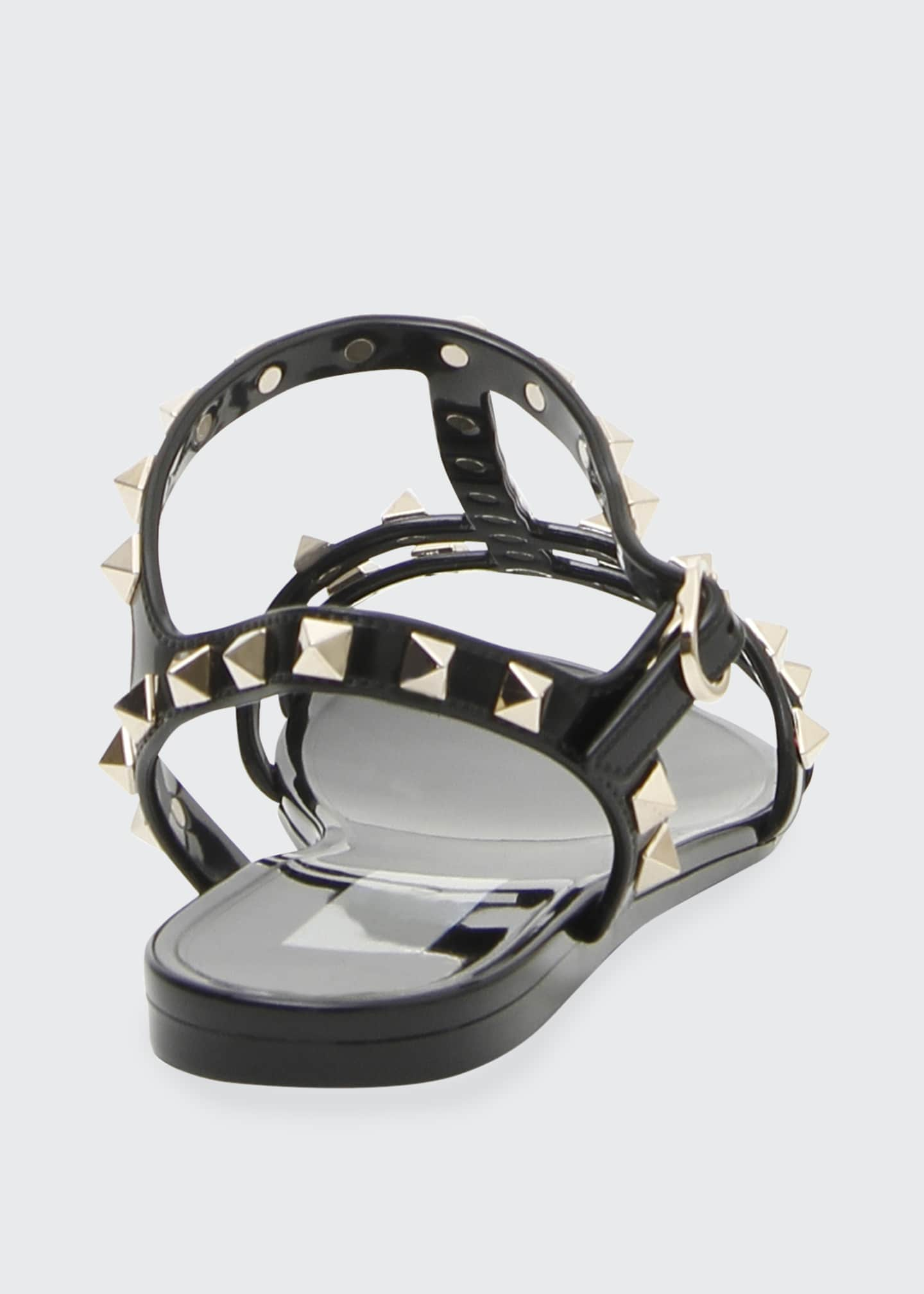 pvc rockstud flat sandal