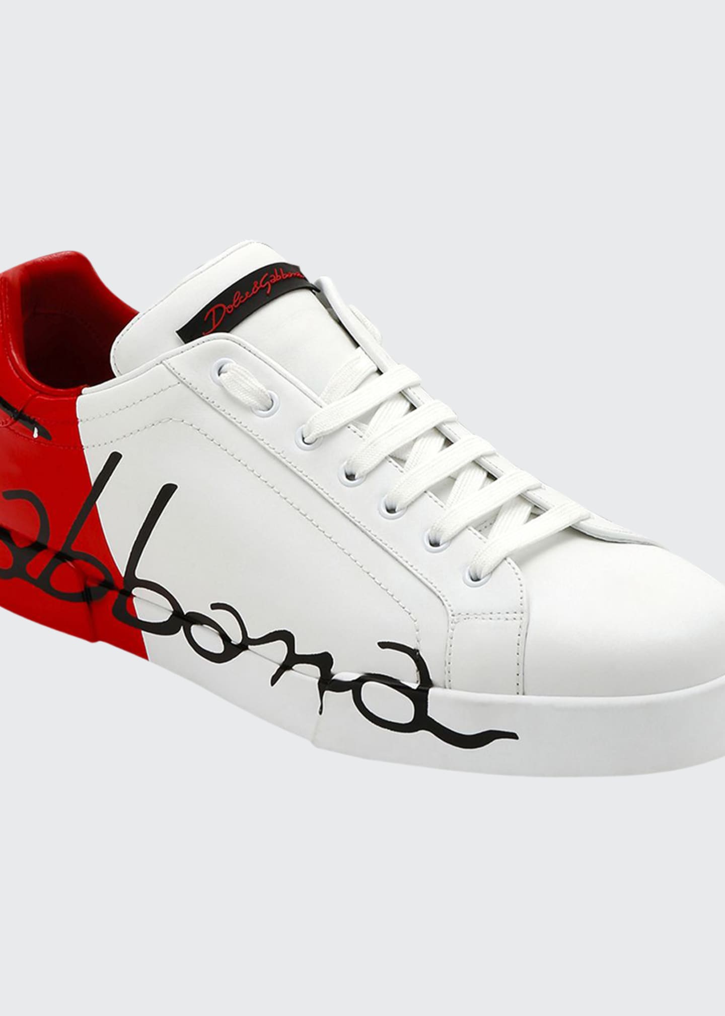 dolce & gabbana portofino logo sneakers