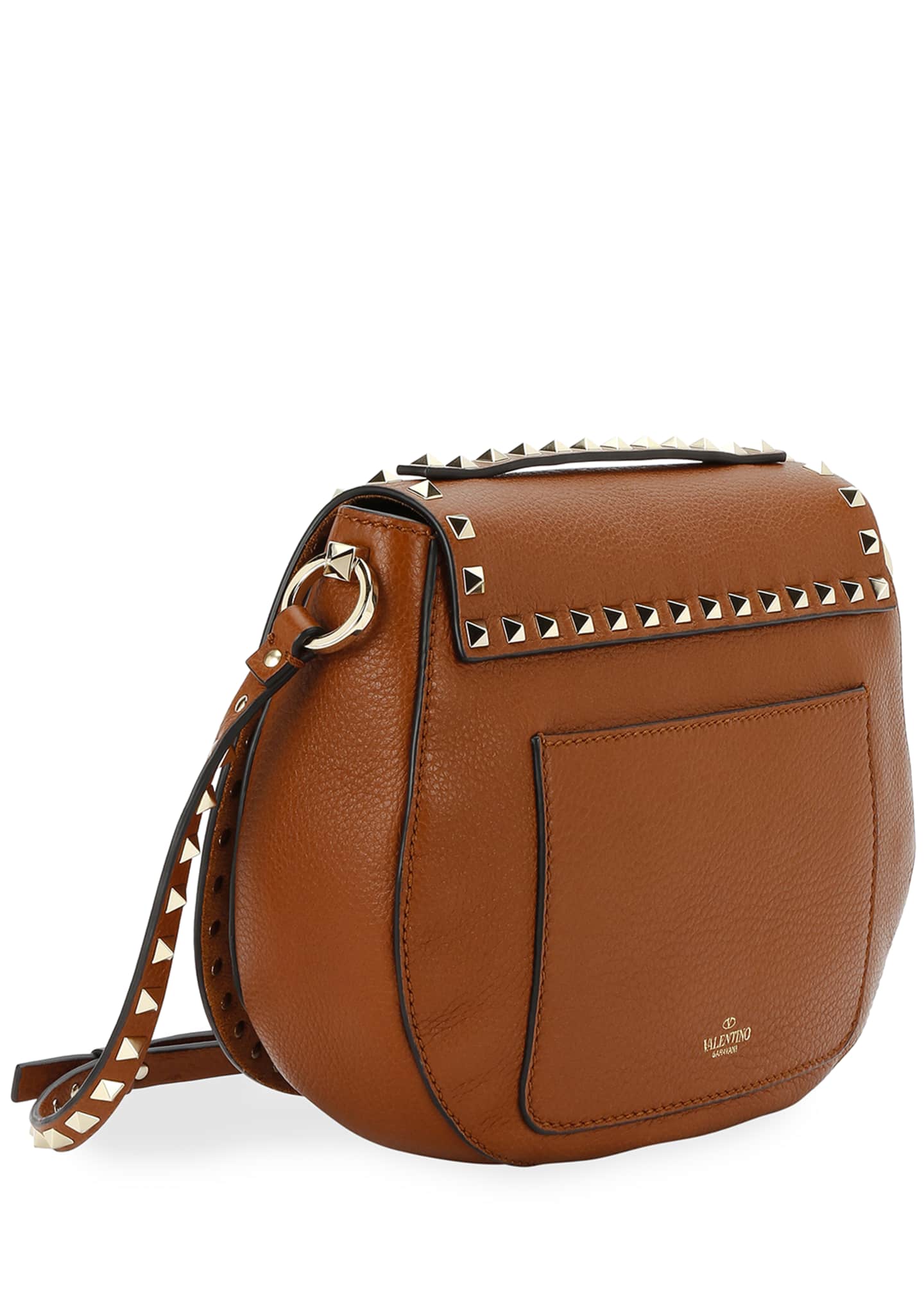 Valentino Garavani Rockstud Small Saddle Crossbody Bag Bergdorf Goodman
