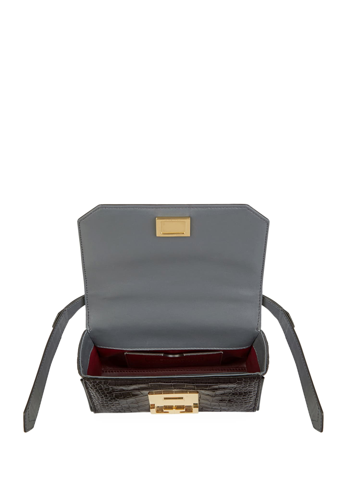 Givenchy Eden Mini CrocodileEmbossed Crossbody Bag Bergdorf Goodman