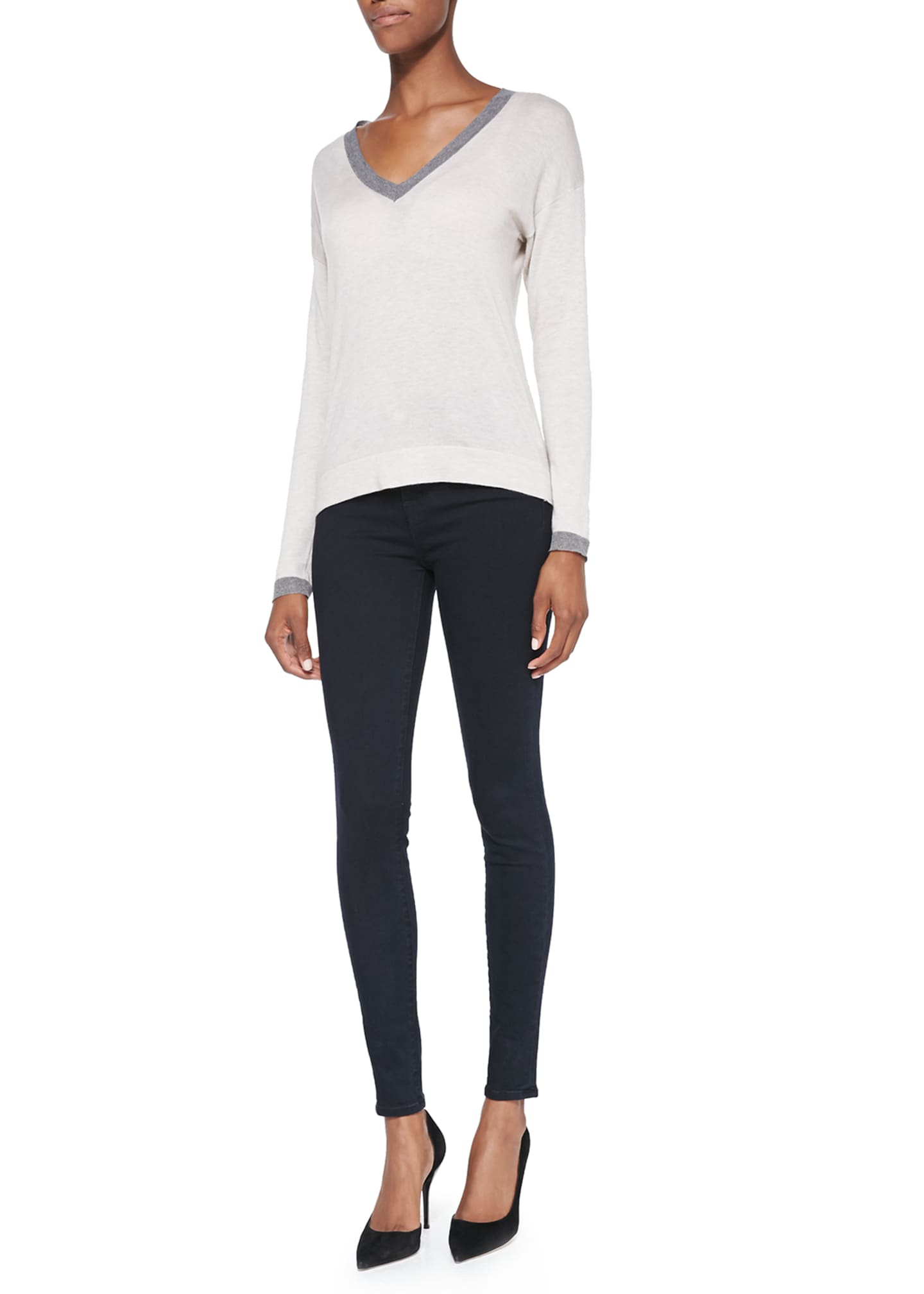 j brand maria high rise bluebird