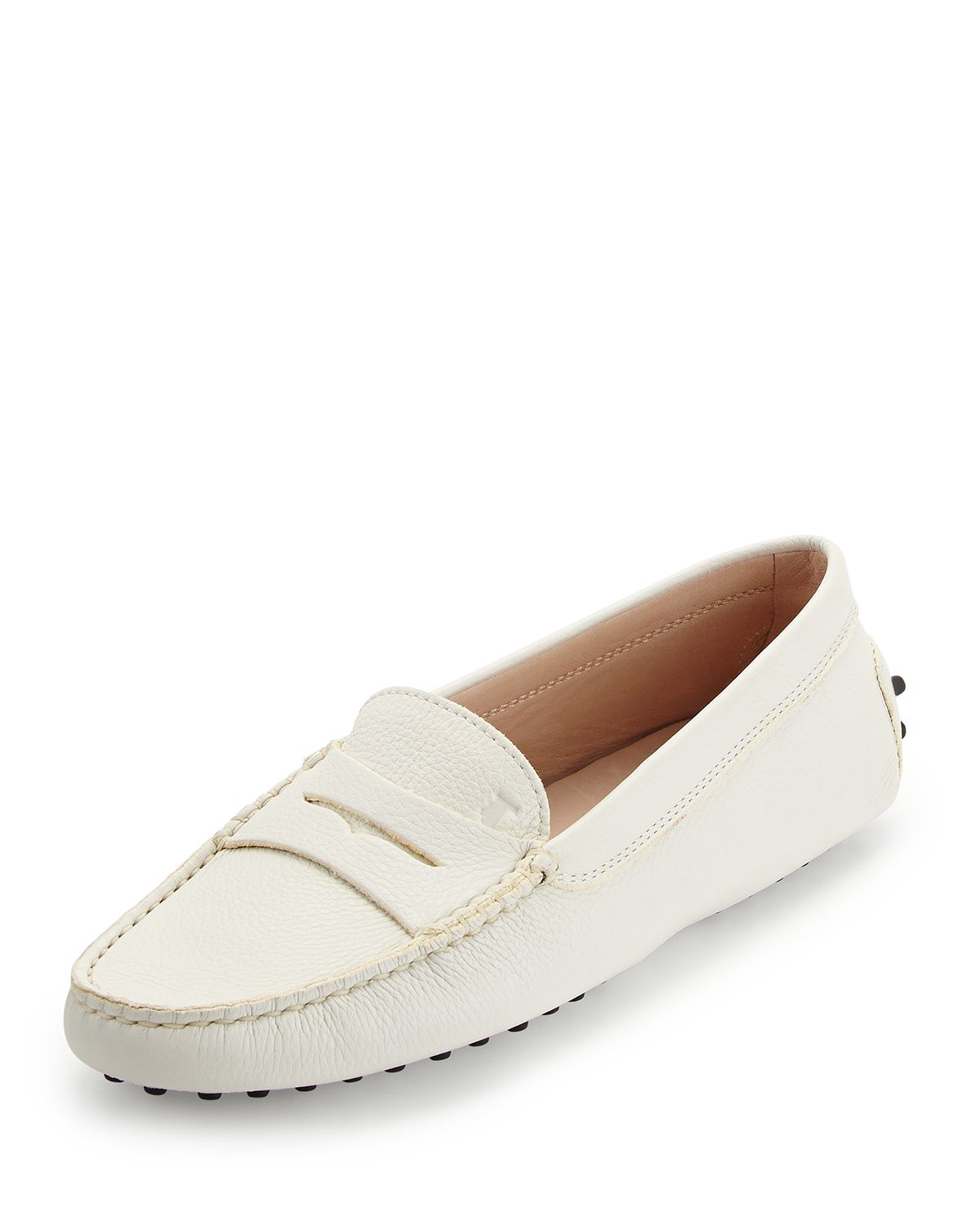Tod 's Pebbled Penny-Front Gommini Moccasin