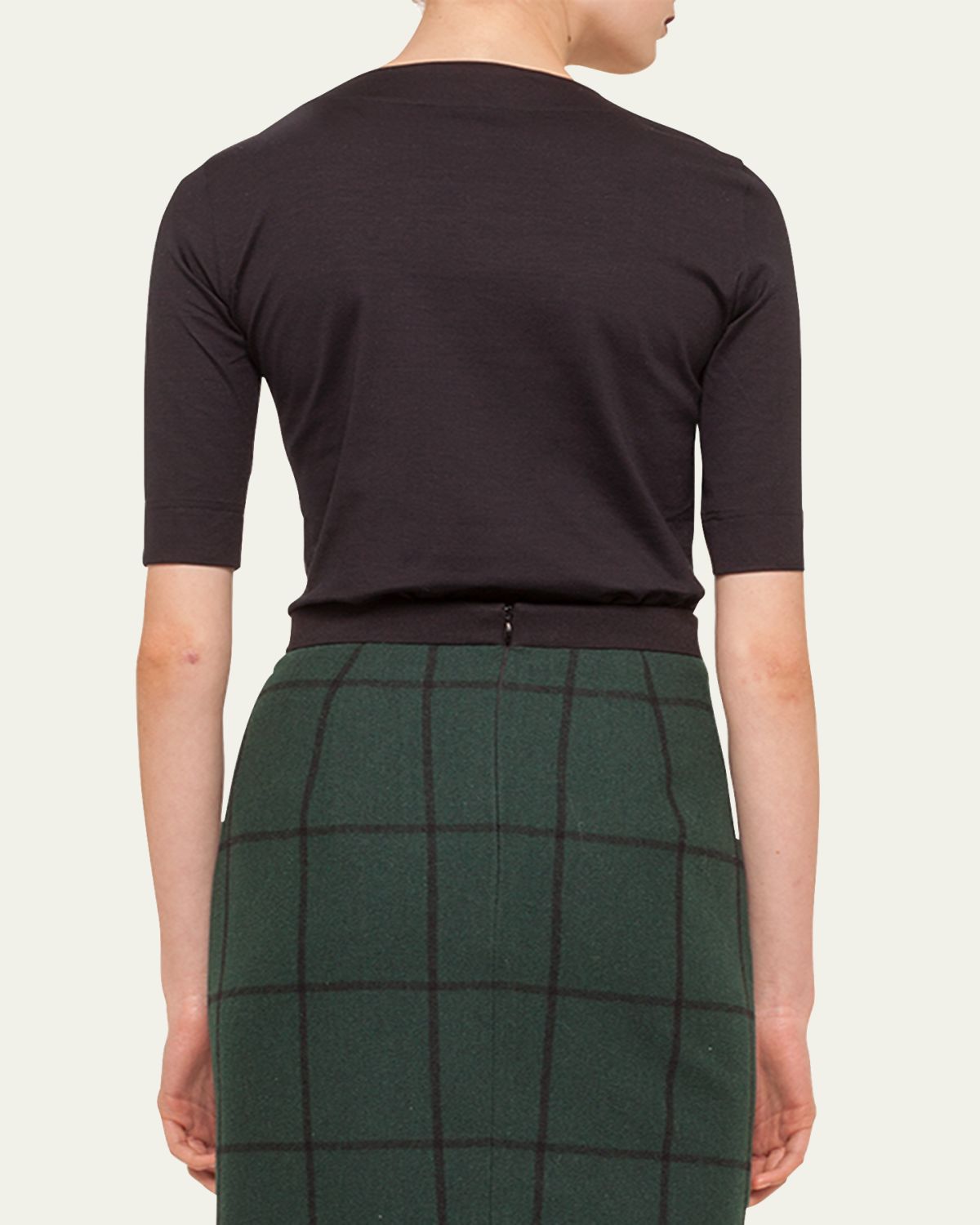 Akris punto Square-Neck Jersey Top | Thumbnail 2