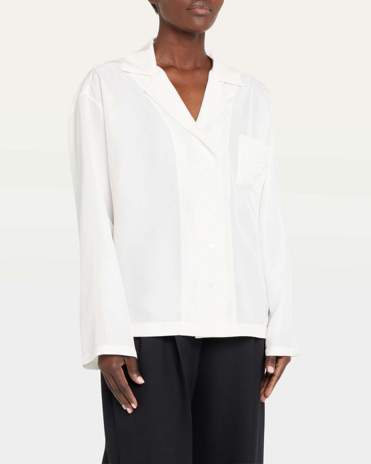Akris punto Francoise Slim-Straight Pants, Black | Thumbnail 3