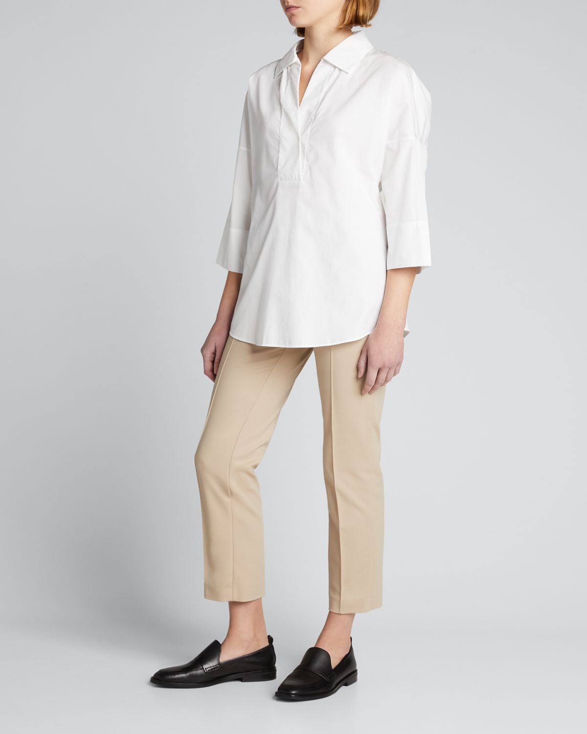 Akris punto Franca Mid-Rise Cropped Pants | Thumbnail 9