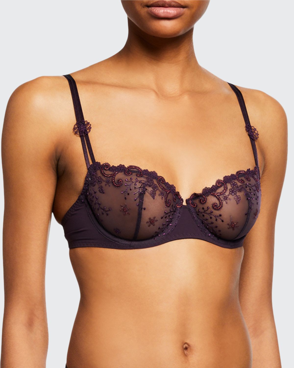 Simone Perele Delice Embroidered Demi Bra | Thumbnail 16