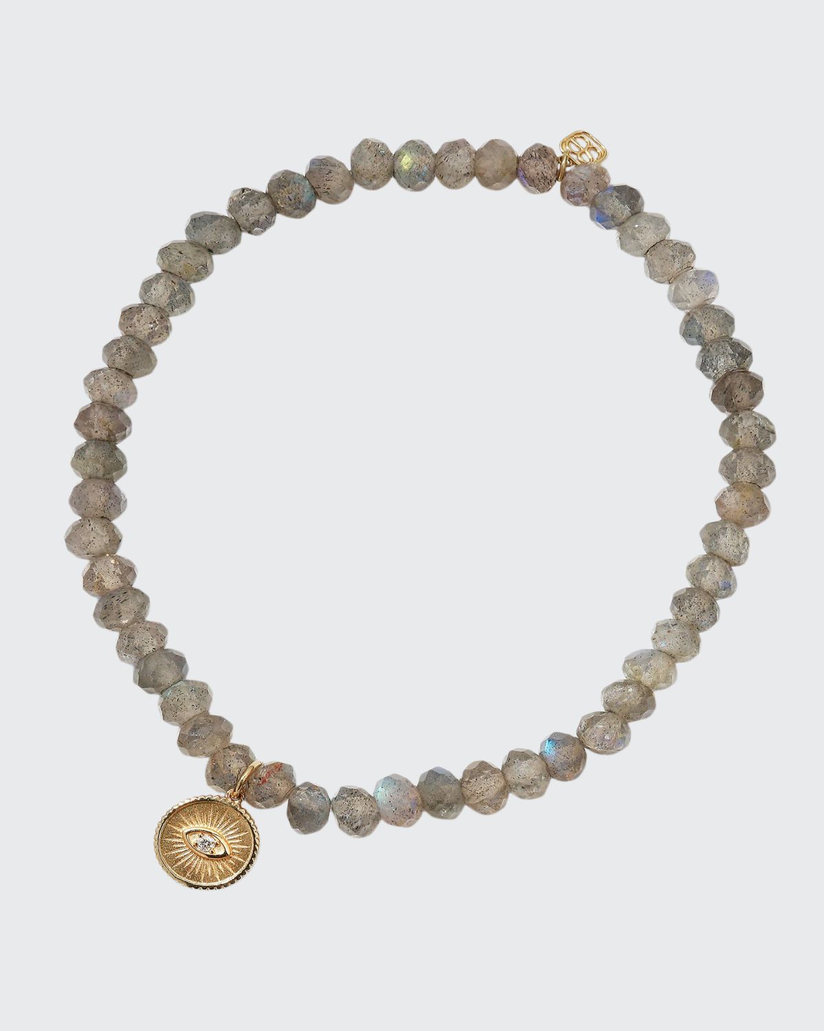 Sydney Evan Sapphire & Turquoise Evil Eye Chain Bracelet