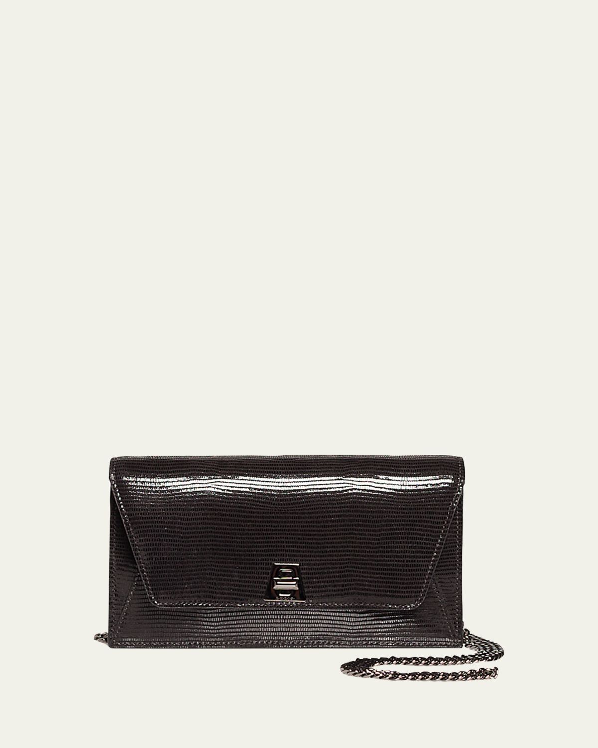 Akris Anouk Lizard-Print Clutch Bag w/ Chain | Thumbnail 24 Akris Anouk Lizard-Print Clutch Bag w/ Chain | Thumbnail 24