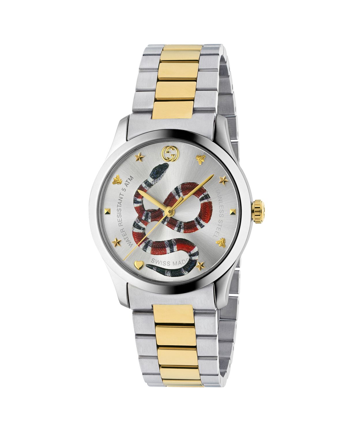 Gucci Snake Yellow Gold PVD-Trim Bracelet Watch | Thumbnail 5 Gucci Snake Yellow Gold PVD-Trim Bracelet Watch | Thumbnail 5