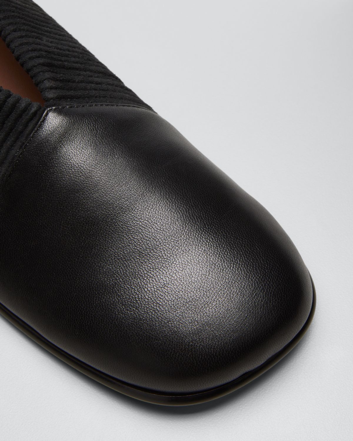 Gray Matters Mara Leather and Suede Ballerina Flats | Thumbnail 3