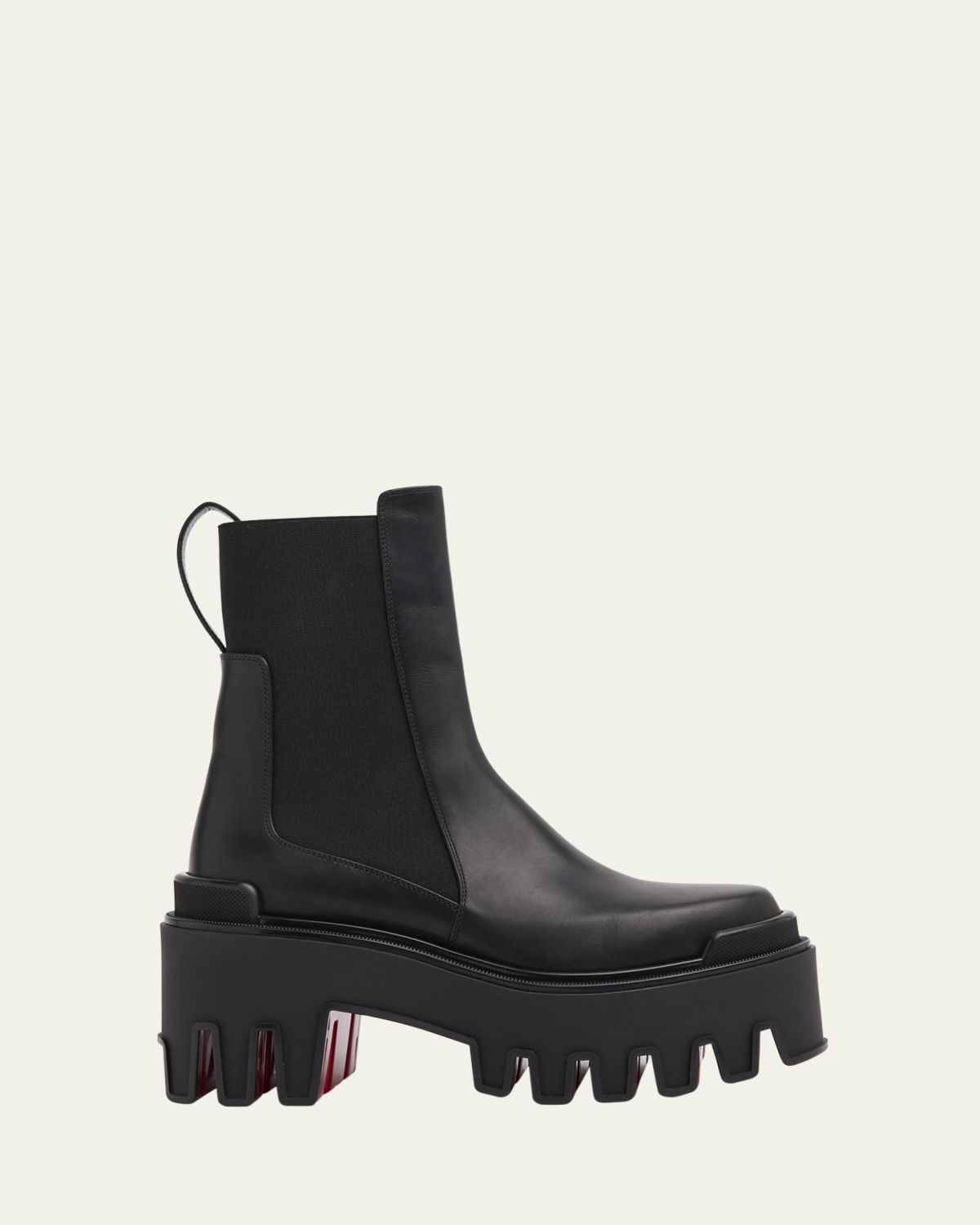 Christian Louboutin 80mm Marcharcroc Platform Leather Chelsea Boots - Women's Shoes