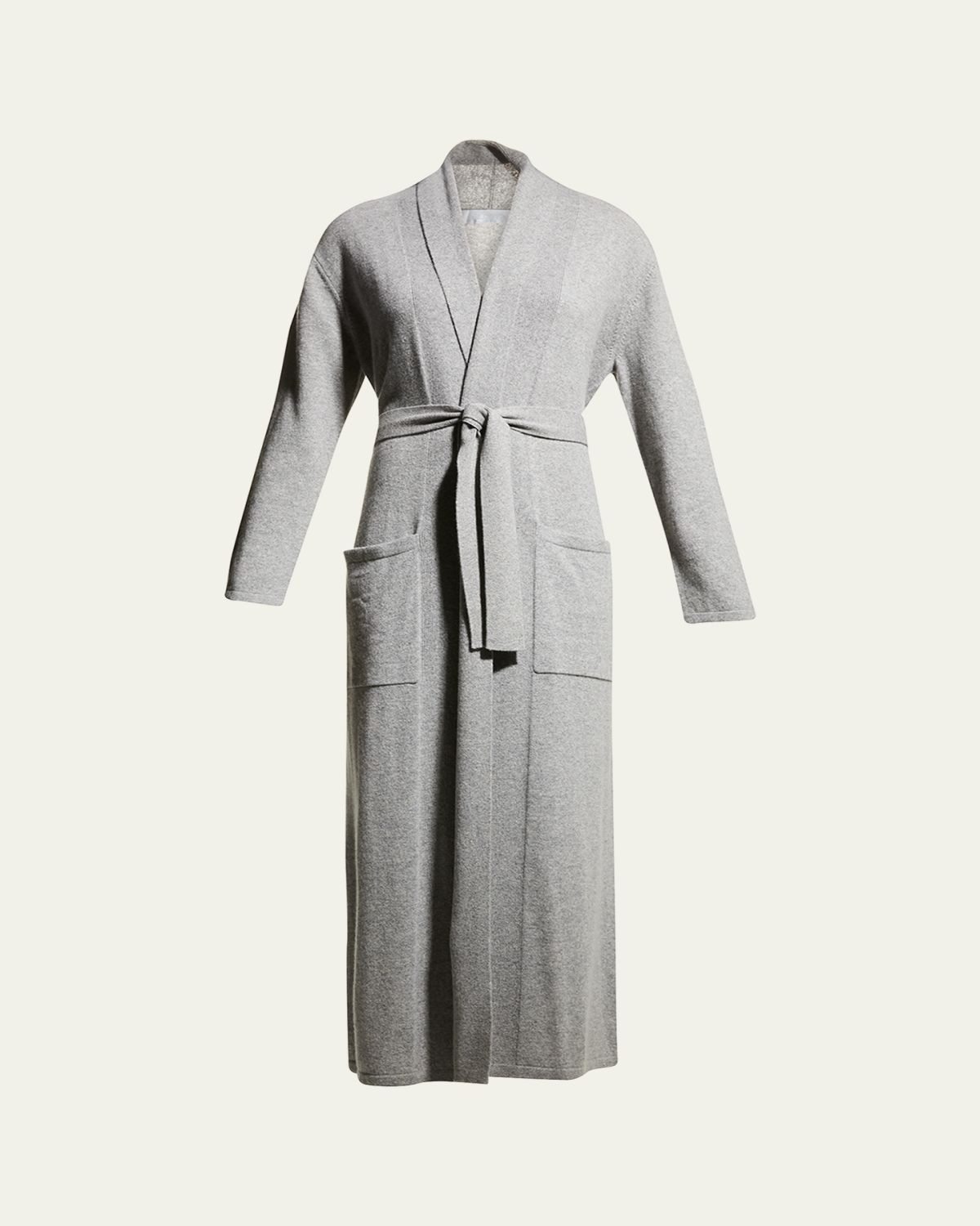 Arlotta Cashmere Long Cashmere Robe with Shawl Collar