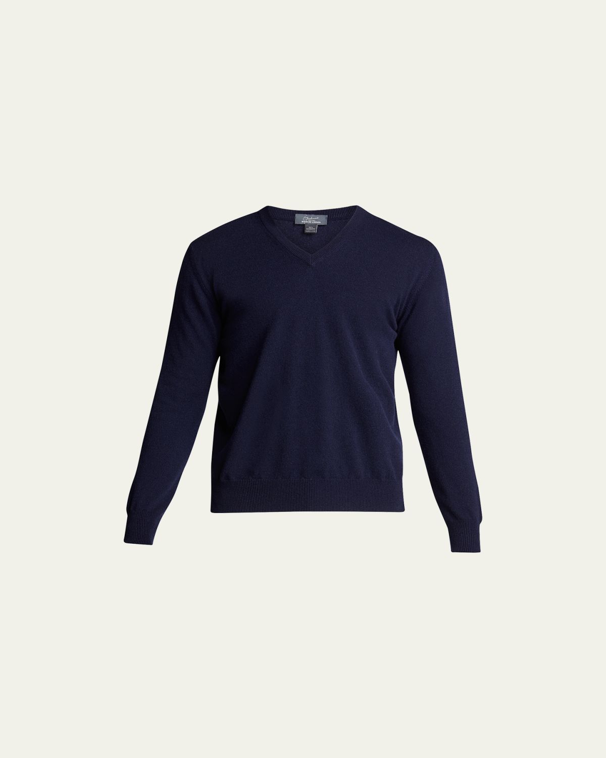 Bergdorf Goodman Men's Classic 12GG Cashmere V-Neck Sweater | Thumbnail 6 Bergdorf Goodman Men's Classic 12GG Cashmere V-Neck Sweater | Thumbnail 6