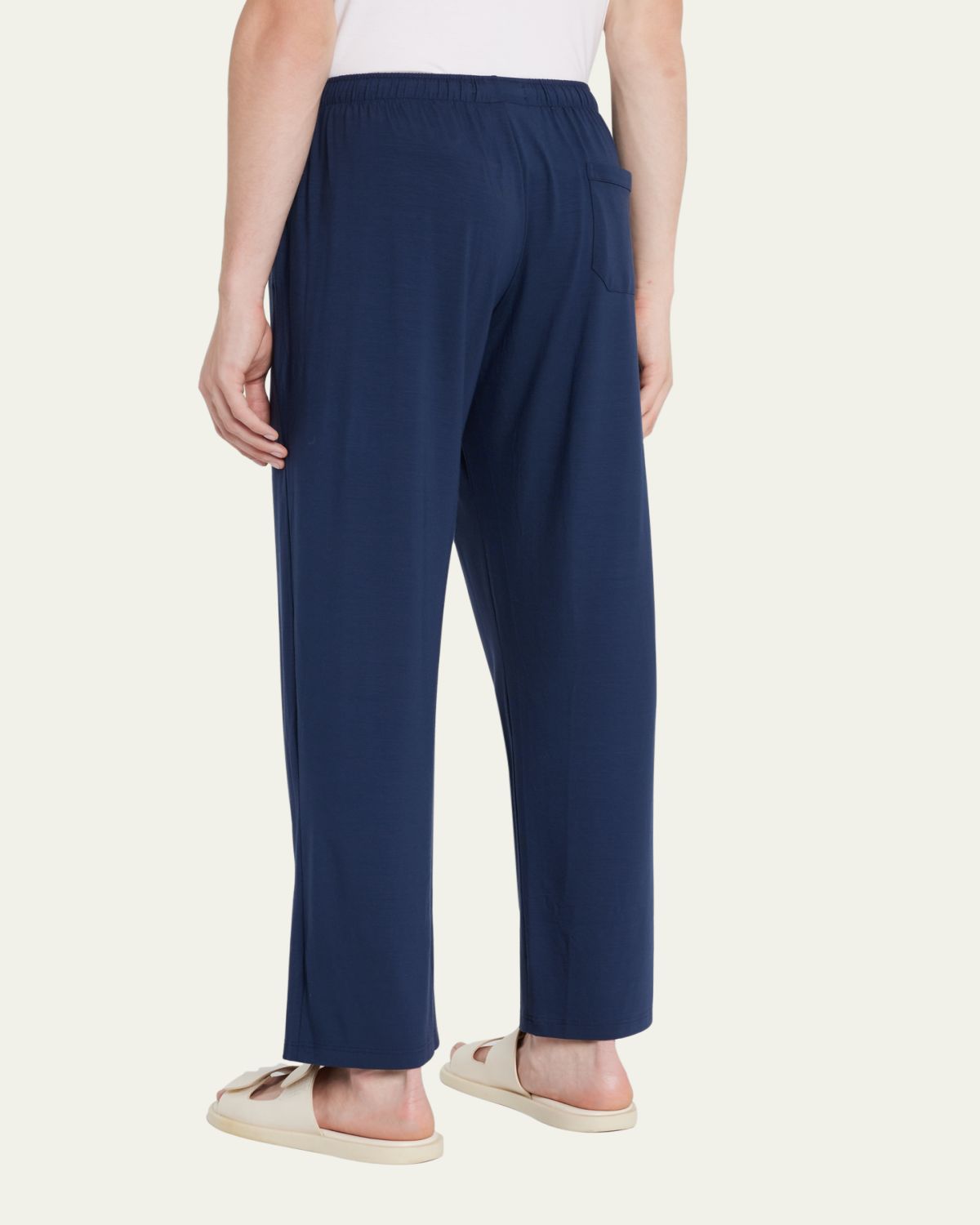 Derek Rose Jersey-Knit Lounge Pants, Navy | Thumbnail 3