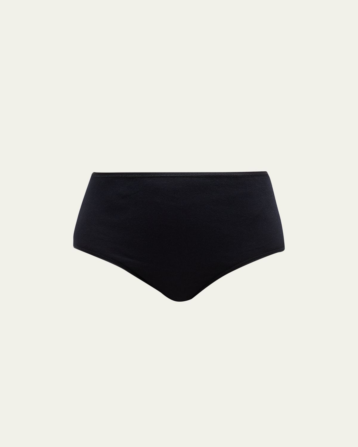 Hanro Cotton Seamless Satin-Trim Briefs