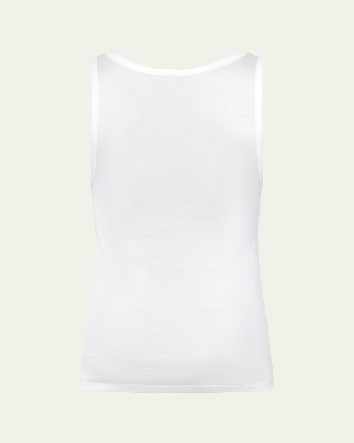 Hanro Cotton Pure Tank Top, White | Thumbnail 3