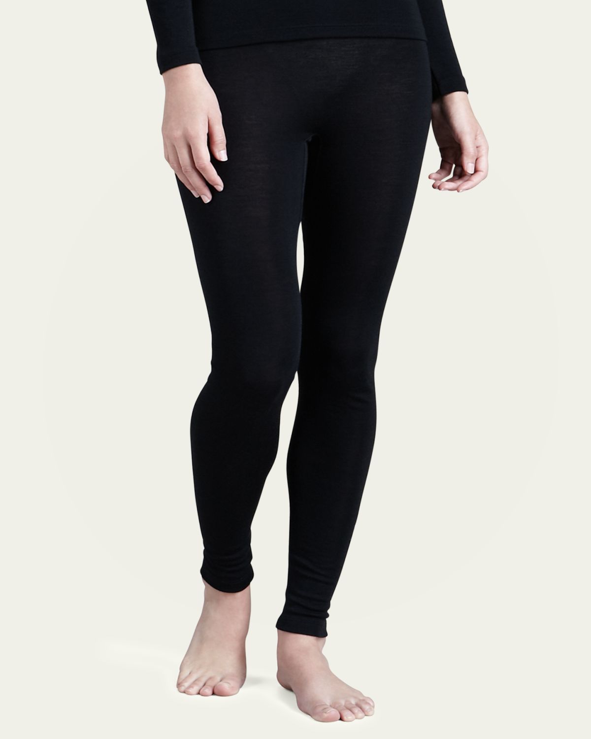 Hanro Wool & Silk Blend Leggings - Women's Clothing