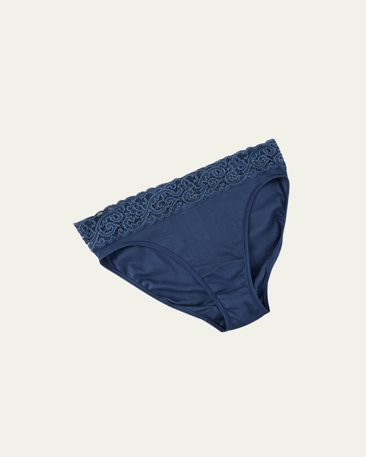 Hanro Moments High-Cut Lace-Trim Briefs | Thumbnail 2