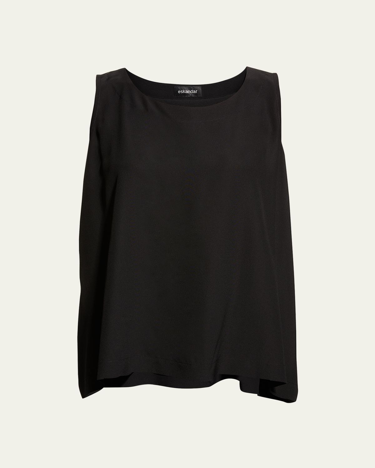 Eskandar Lightweight Silk A-Line Shell | Thumbnail 6 Eskandar Lightweight Silk A-Line Shell | Thumbnail 6