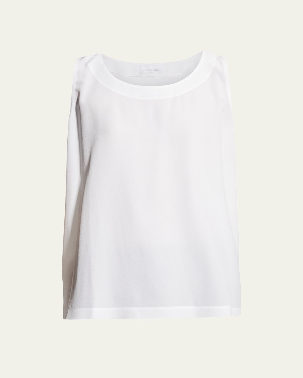 Eskandar Lightweight Silk A-Line Shell | Thumbnail 6 Eskandar Lightweight Silk A-Line Shell | Thumbnail 6