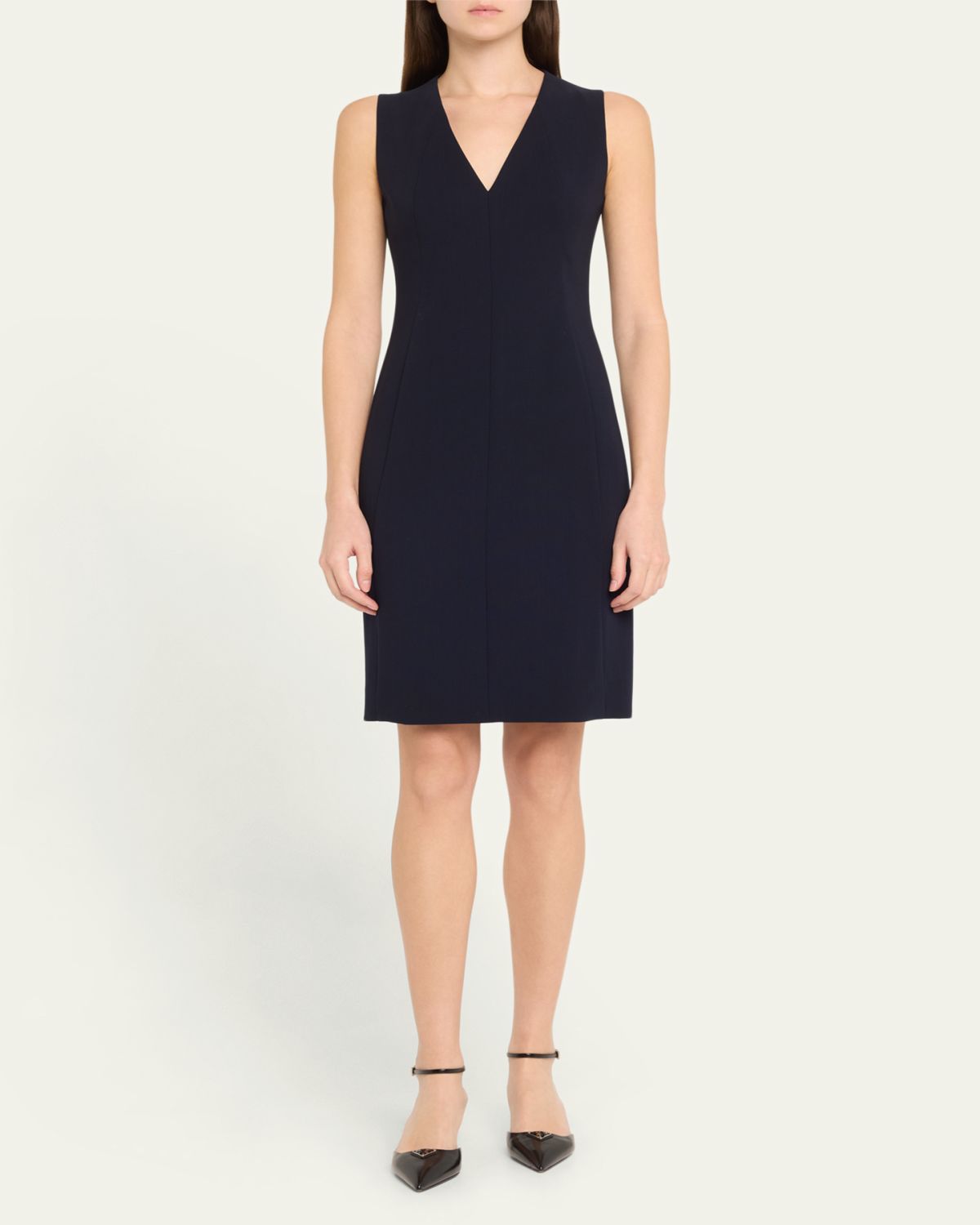 Akris Sleeveless V-Neck Dress | Thumbnail 4