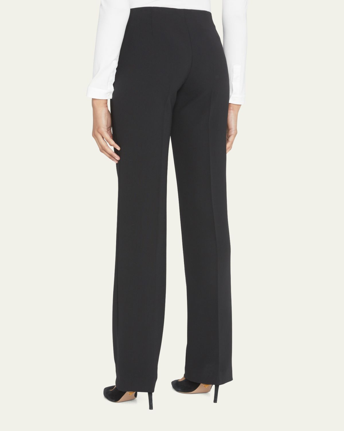 Akris Carol Classic Flat-Front Pants | Thumbnail 3