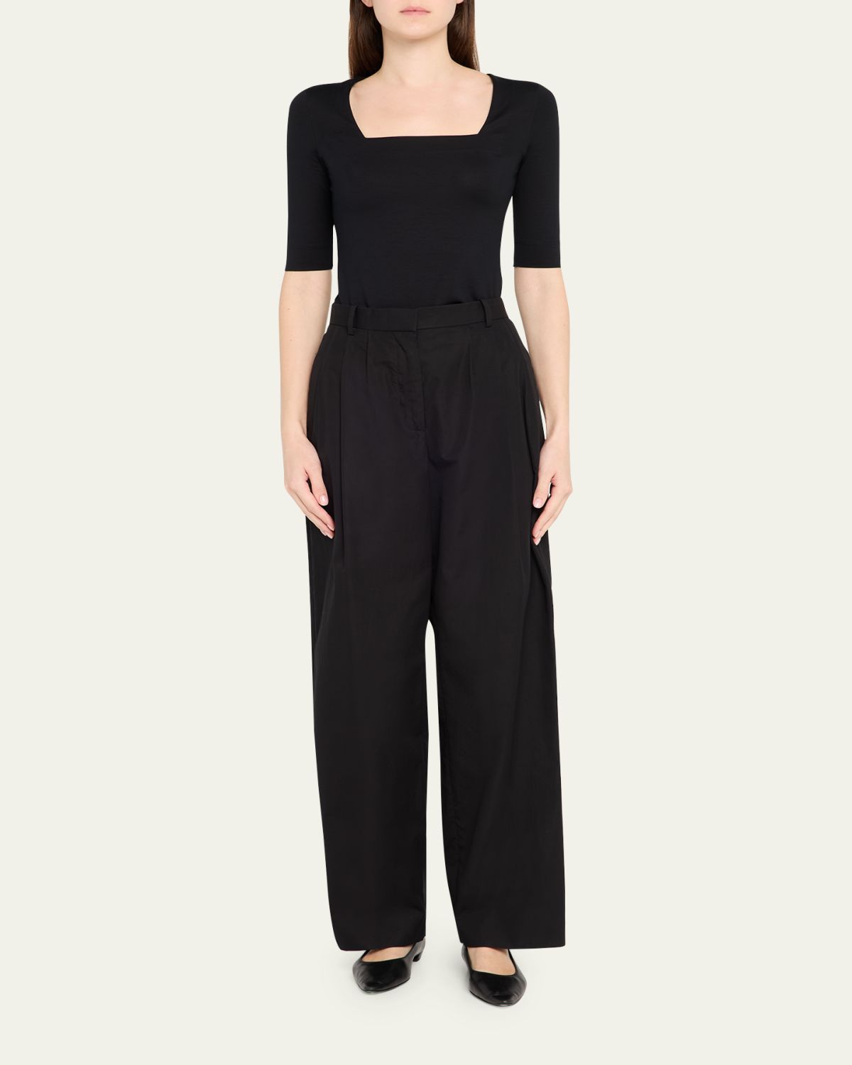 Akris punto Square-Neck Jersey Top | Thumbnail 3