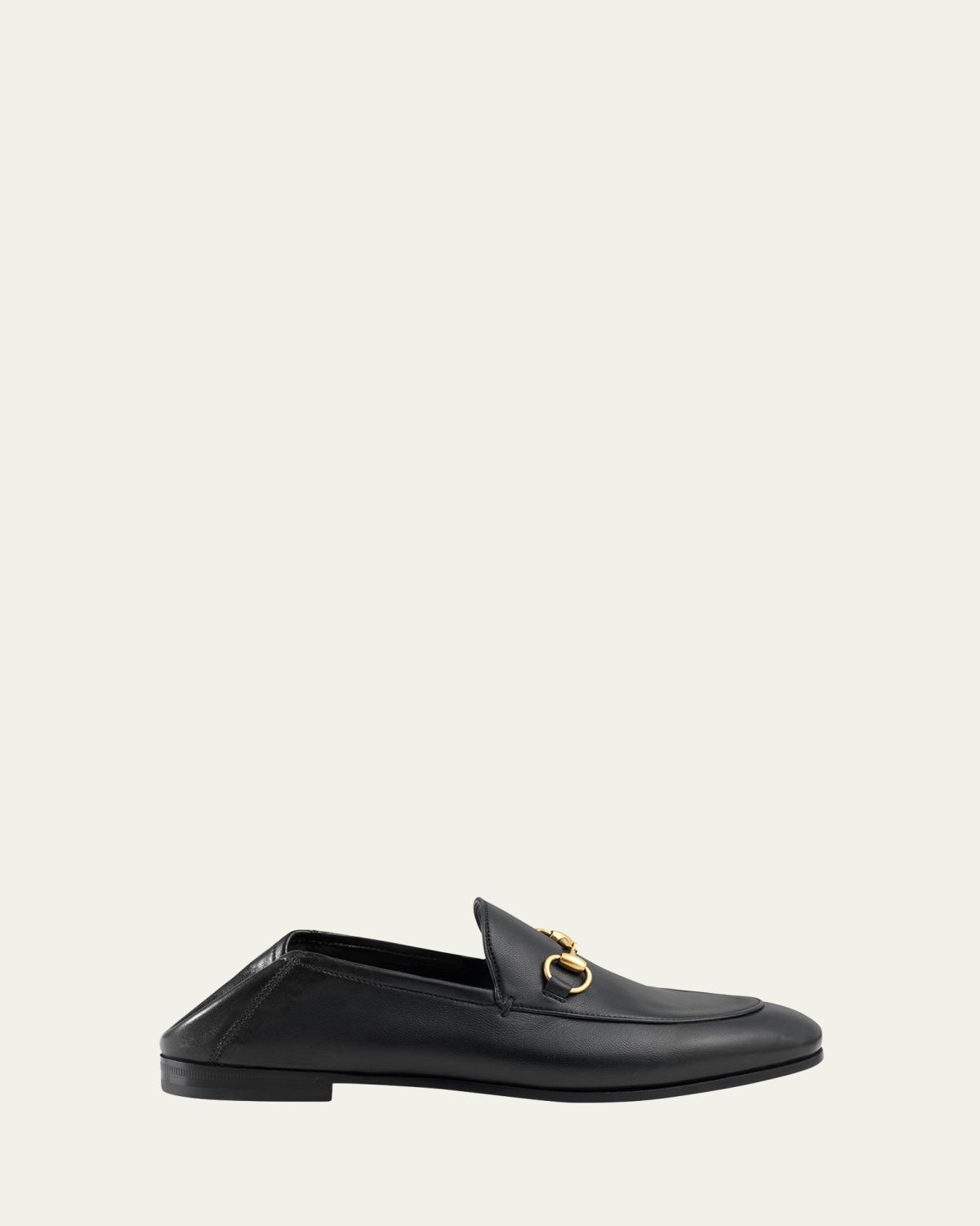 Gucci Brixton Leather Horsebit Loafers