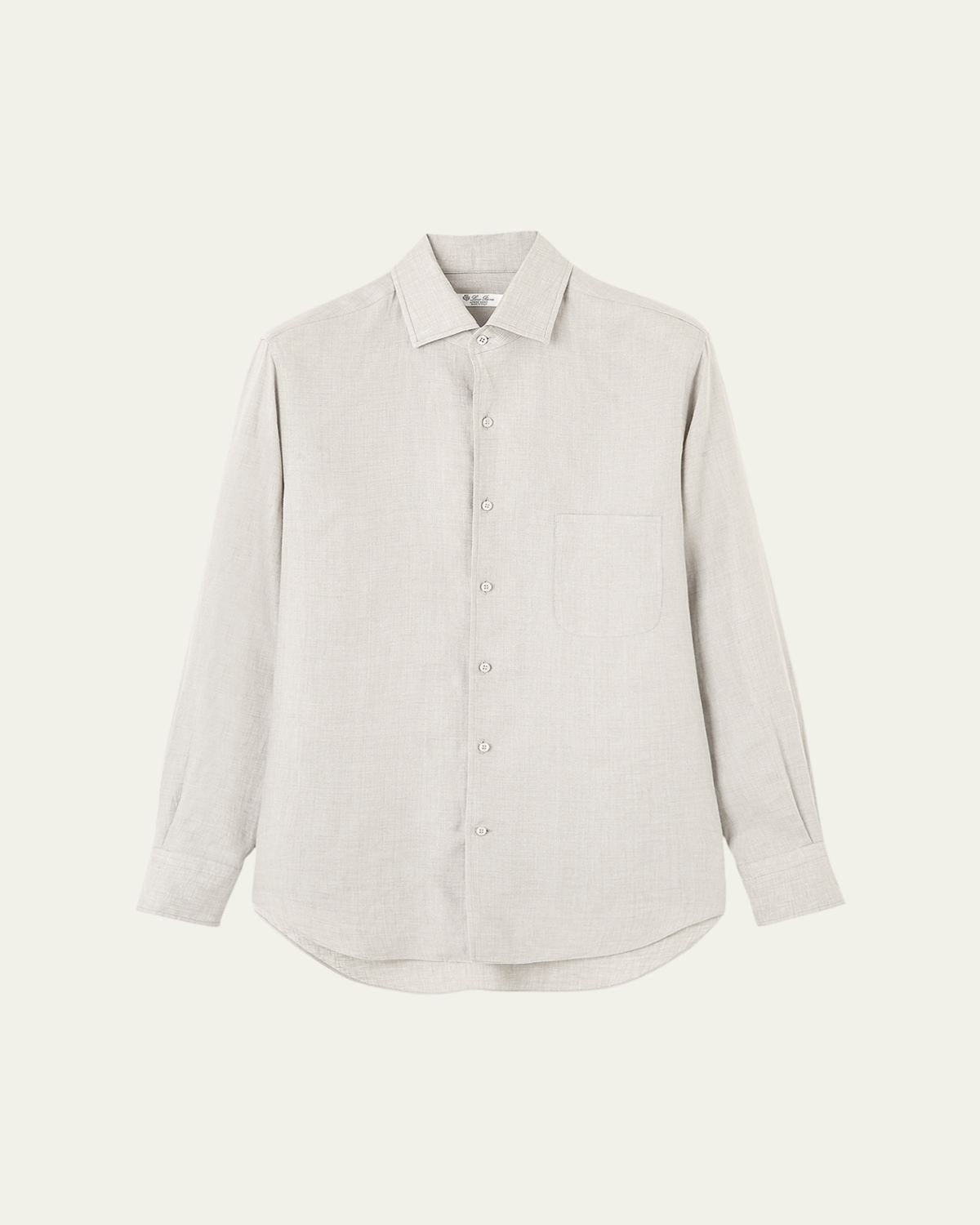 Loro Piana Men's Andre Long-Sleeve Linen Shirt