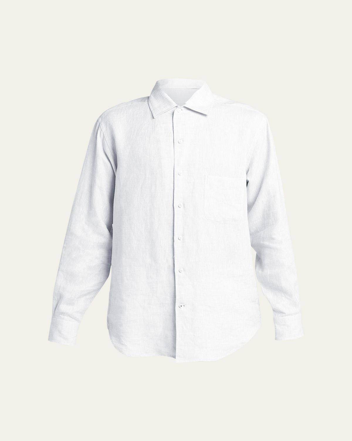 Loro Piana Men's Andre Long-Sleeve Linen Shirt