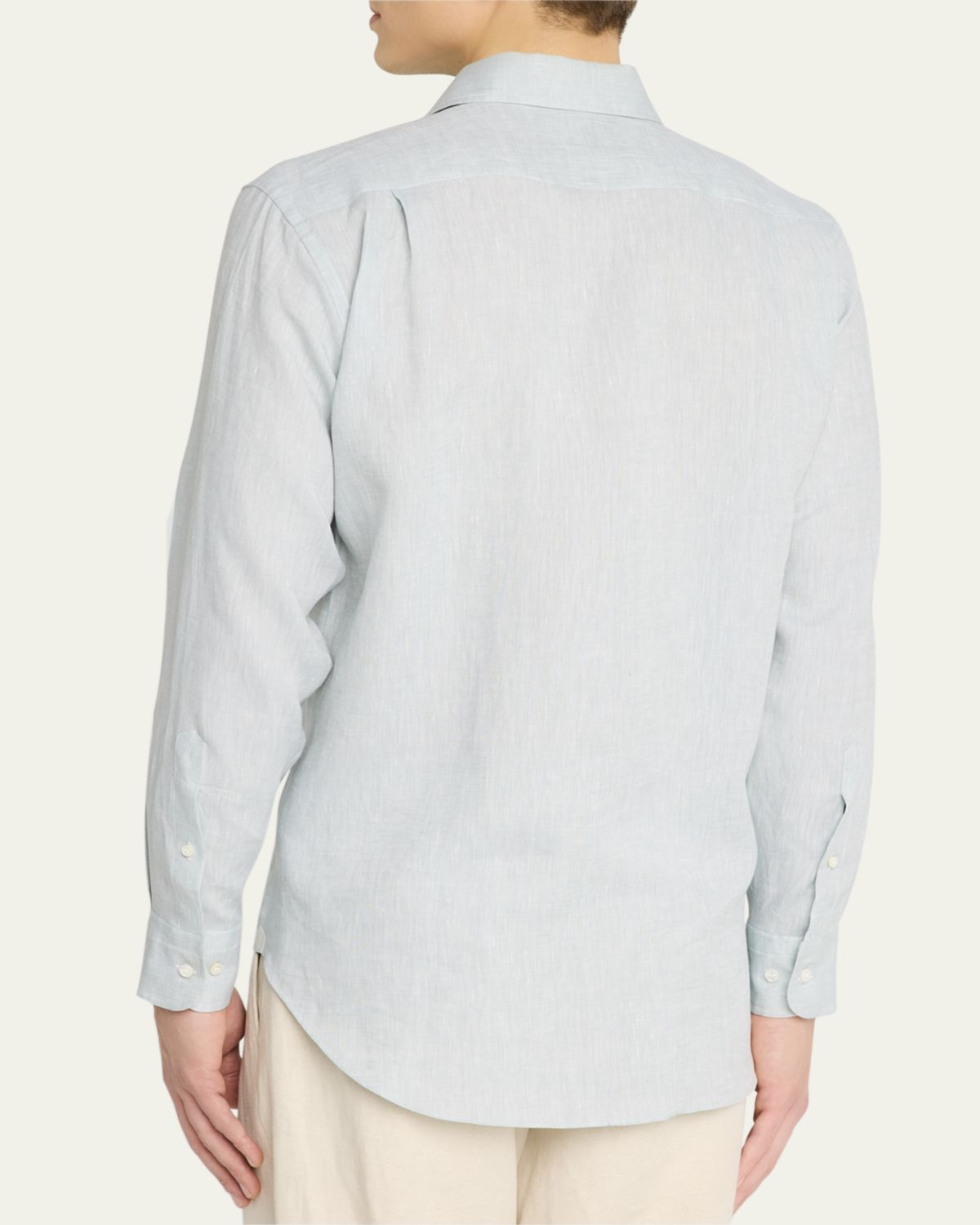Loro Piana Men's Andre Long-Sleeve Linen Shirt | Thumbnail 13 Loro Piana Men's Andre Long-Sleeve Linen Shirt | Thumbnail 13