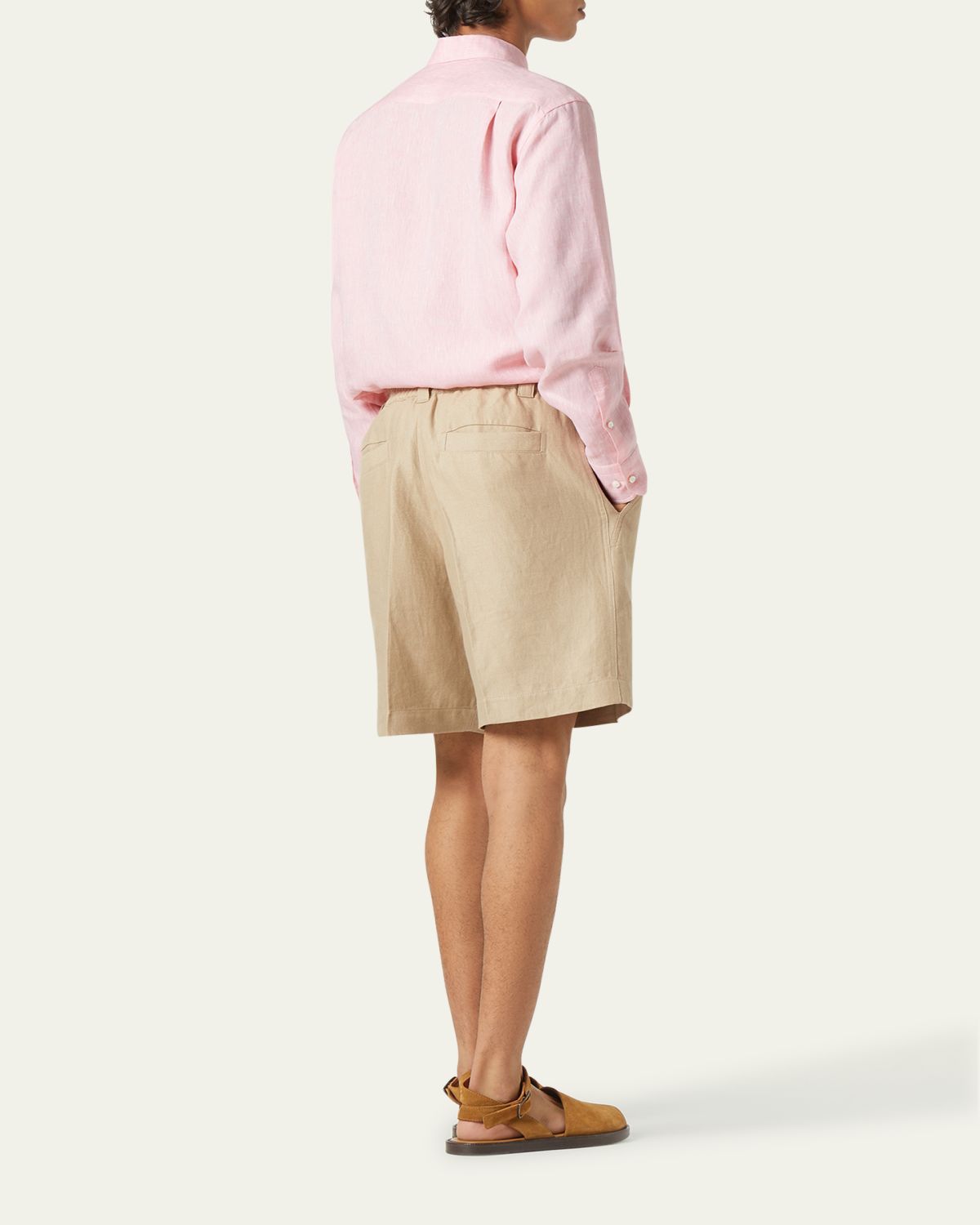 Loro Piana Men's Andre Long-Sleeve Linen Shirt | Thumbnail 16 Loro Piana Men's Andre Long-Sleeve Linen Shirt | Thumbnail 16