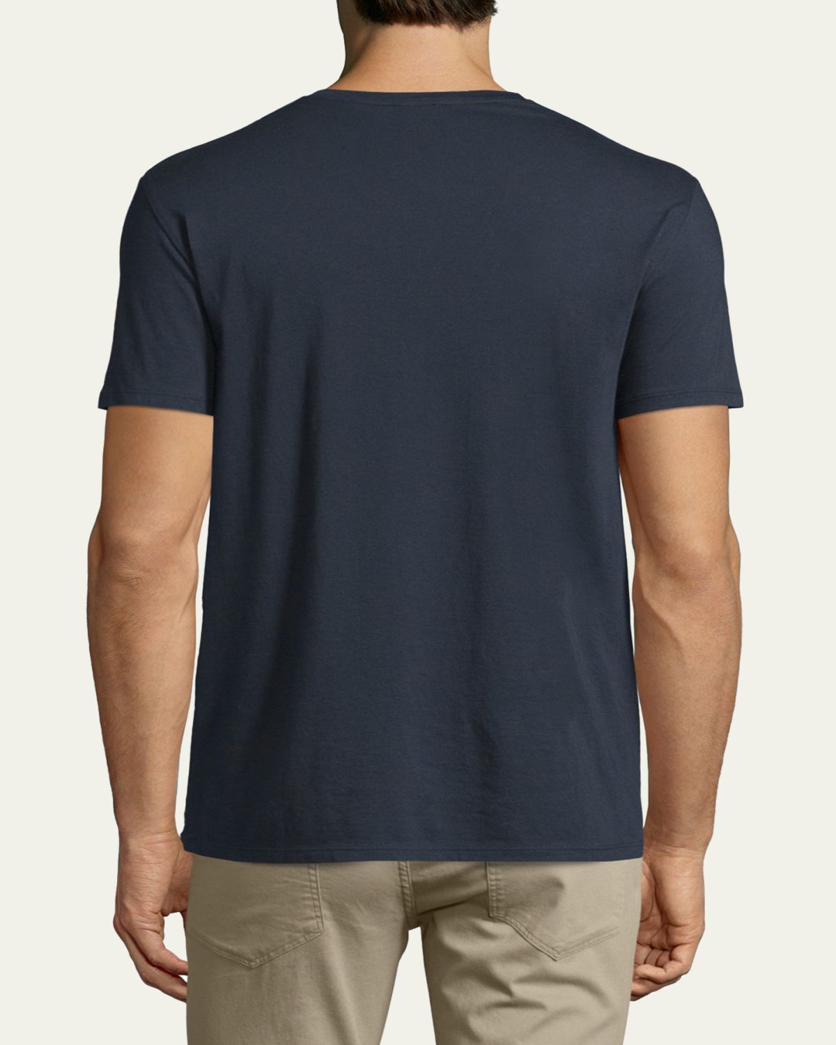 Vince Short-Sleeve V-Neck Jersey T-Shirt, Gray | Thumbnail 7