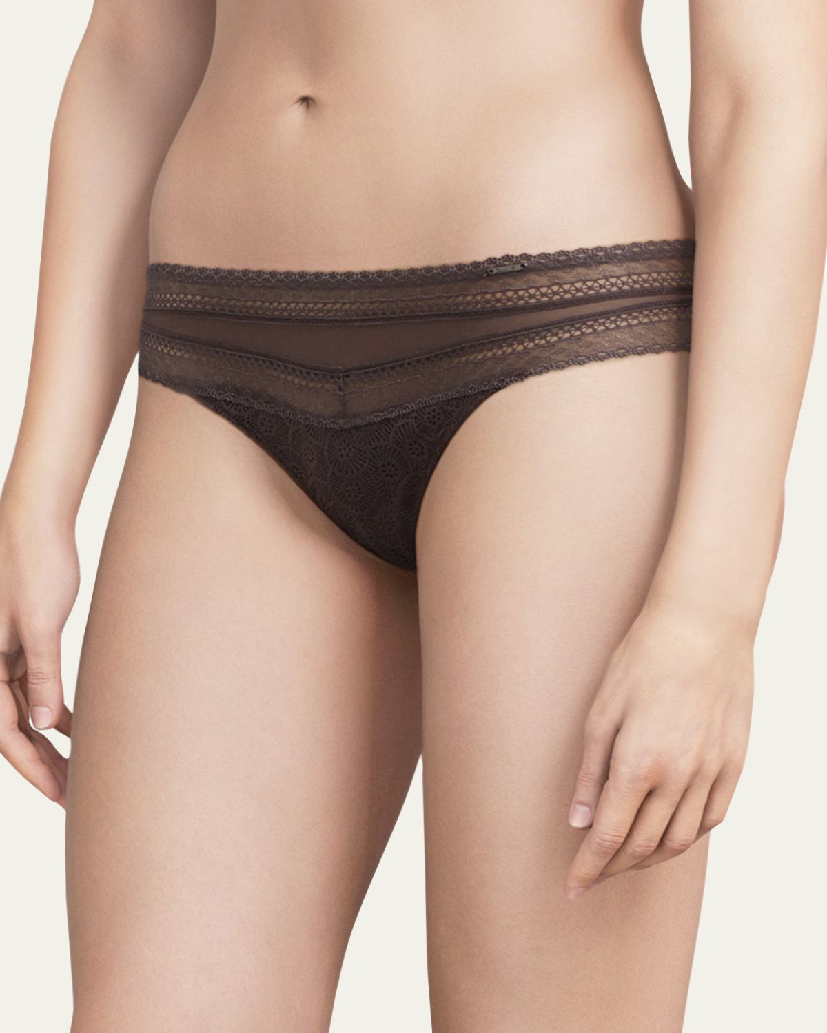 Chantelle Festivite Lace Brazilian Bikini Briefs | Thumbnail 2