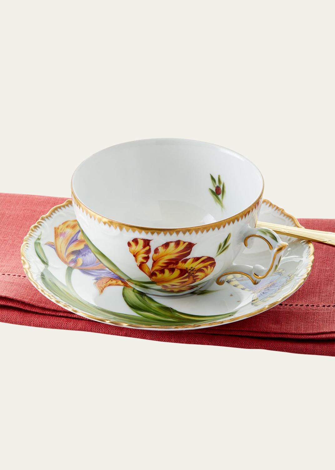 Anna Weatherley Old Master Tulips Teacup & Saucer