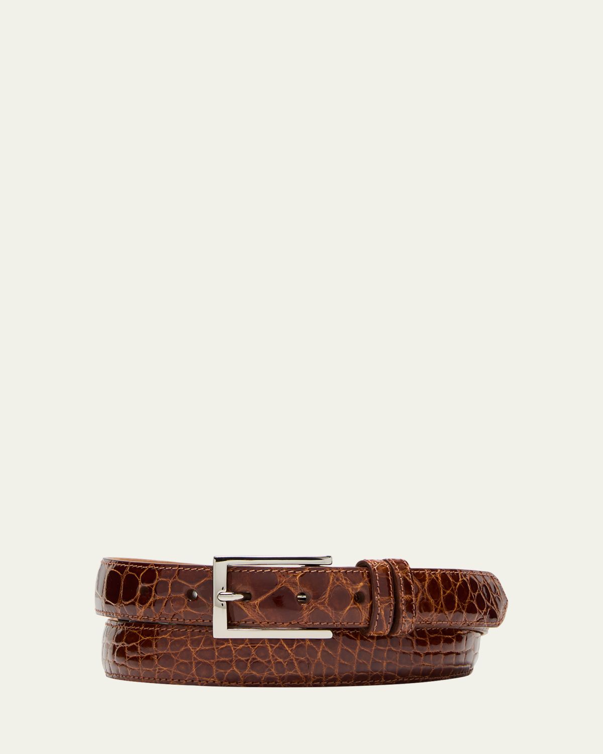W. Kleinberg Men's Alligator Leather Belt