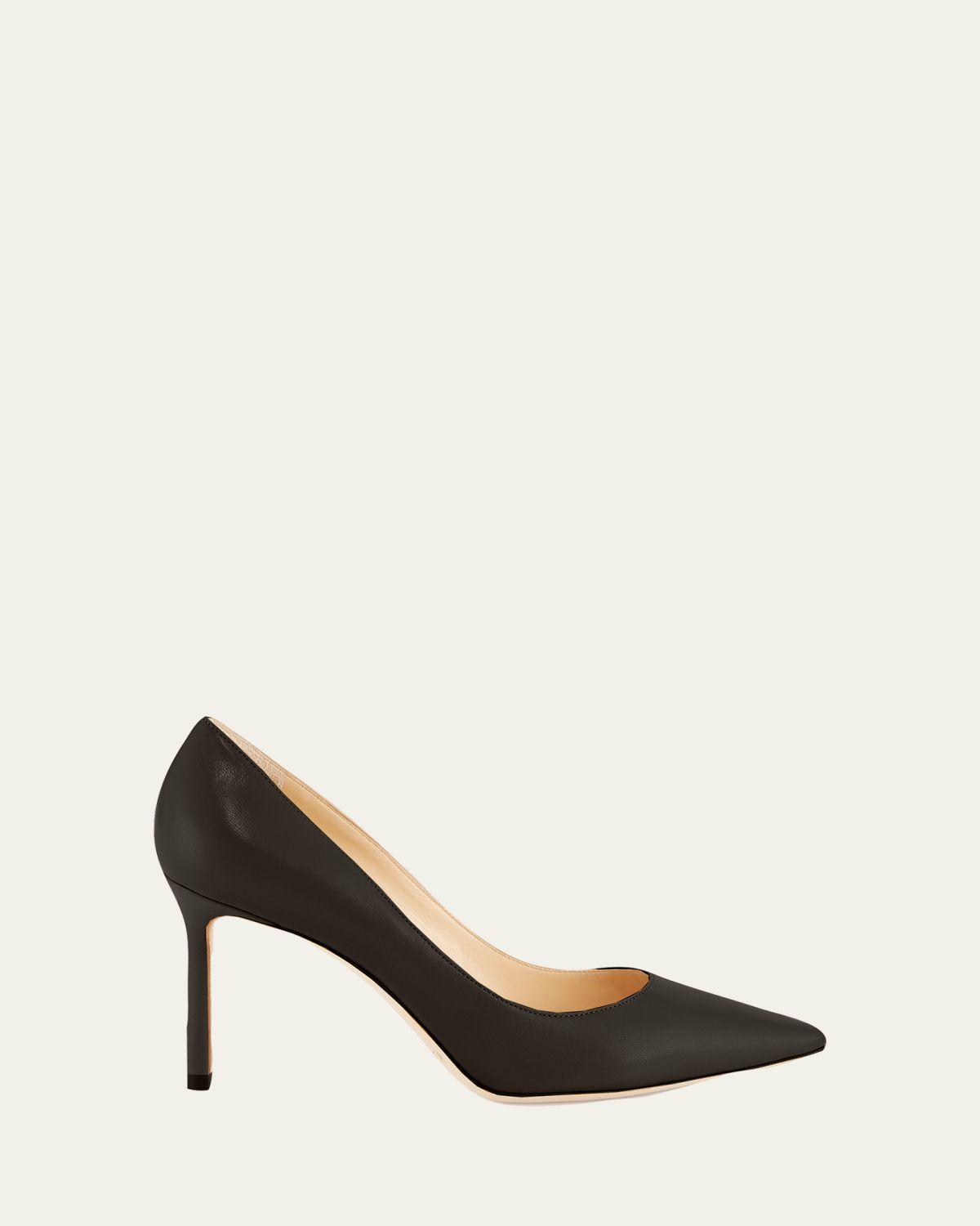 Jimmy Choo 105mm Romy Leather Pointed-Toe Pumps