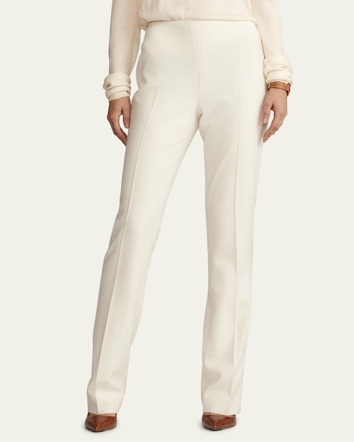 Ralph Lauren Collection Alandra Wool Crepe Pants | Thumbnail 4