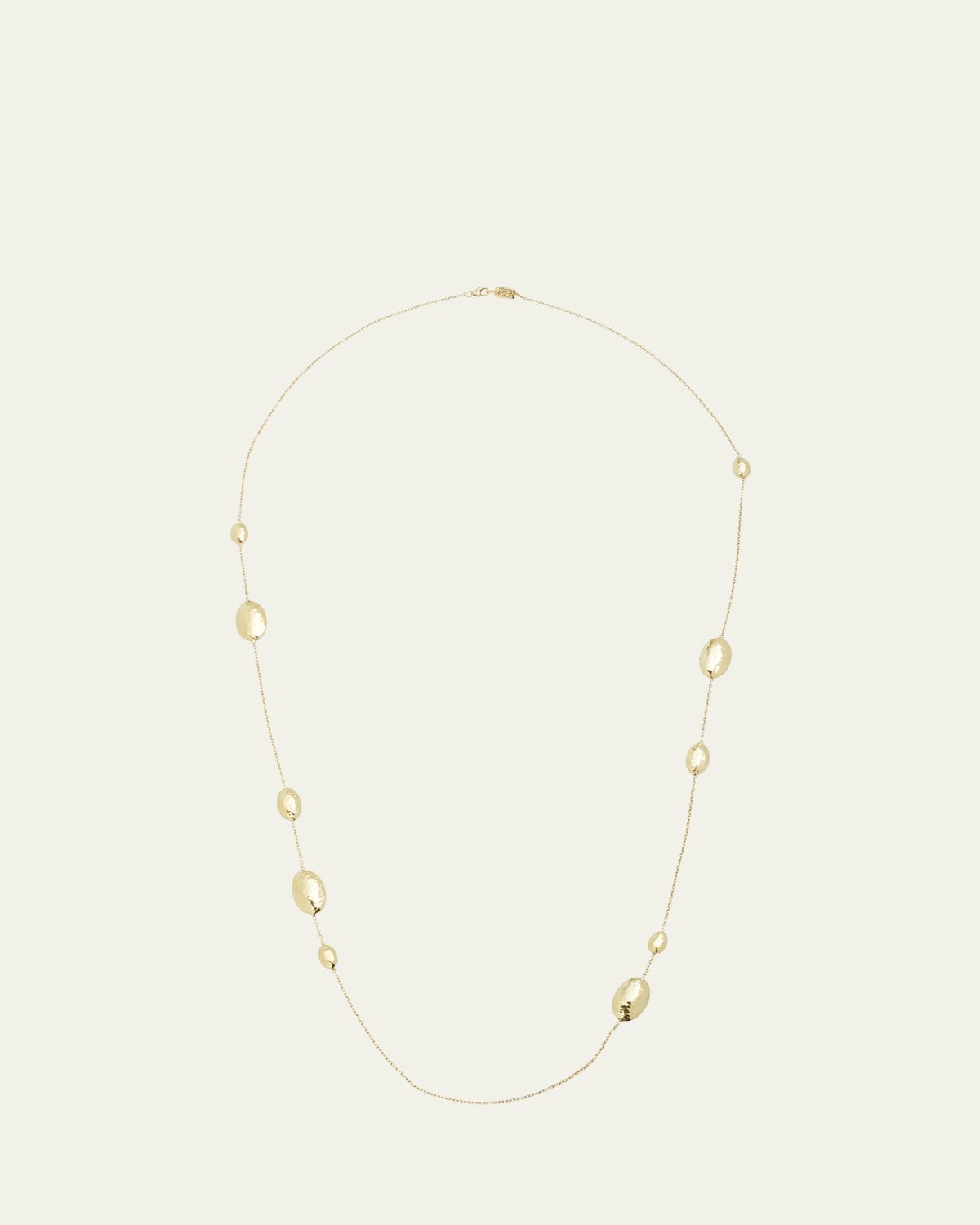Ippolita Long Hammered Multi Station Layering Necklace in 18K Gold
