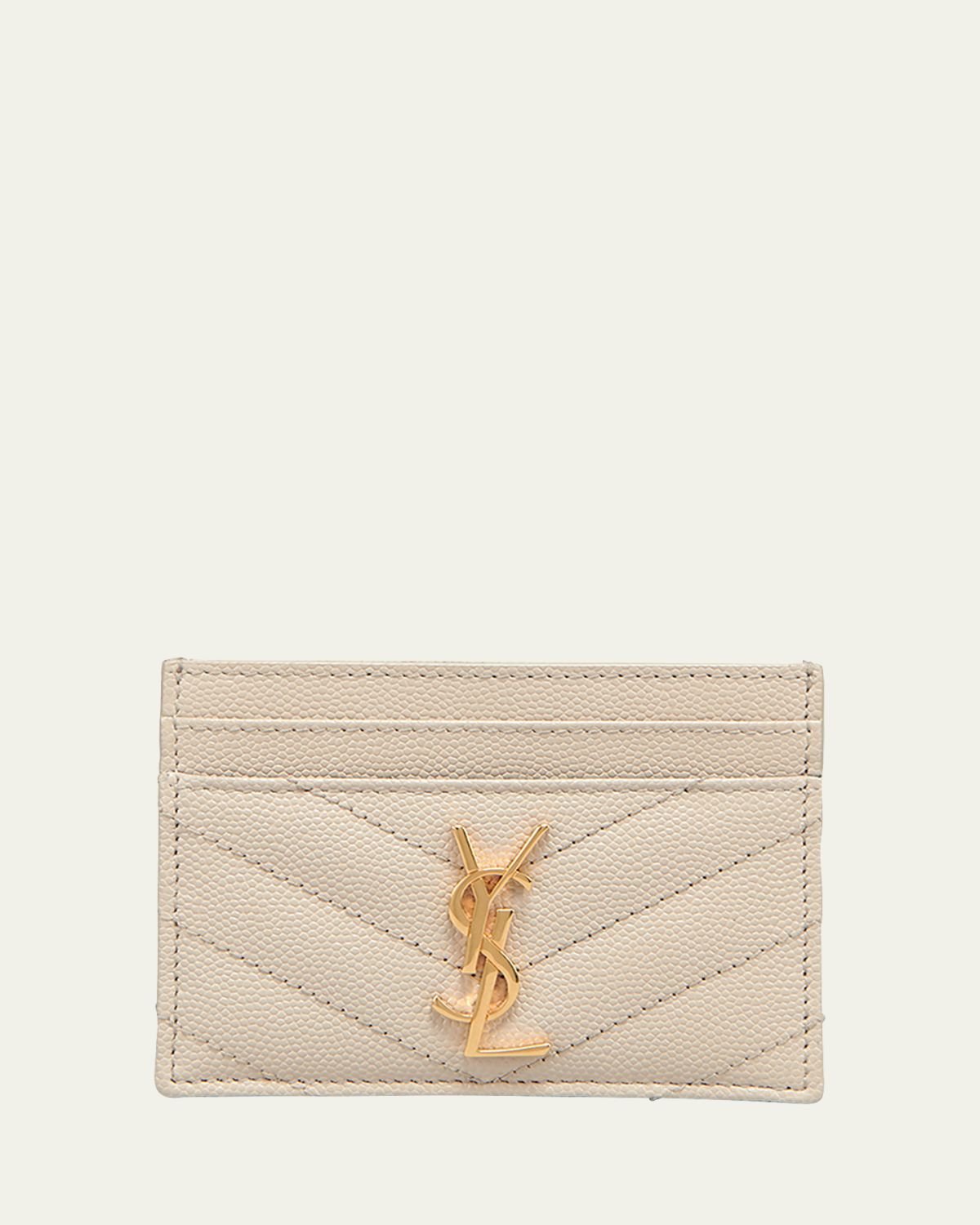 Saint Laurent Cassandre YSL Monogram Card Case in Grained Leather | Thumbnail 7 Saint Laurent Cassandre YSL Monogram Card Case in Grained Leather | Thumbnail 7