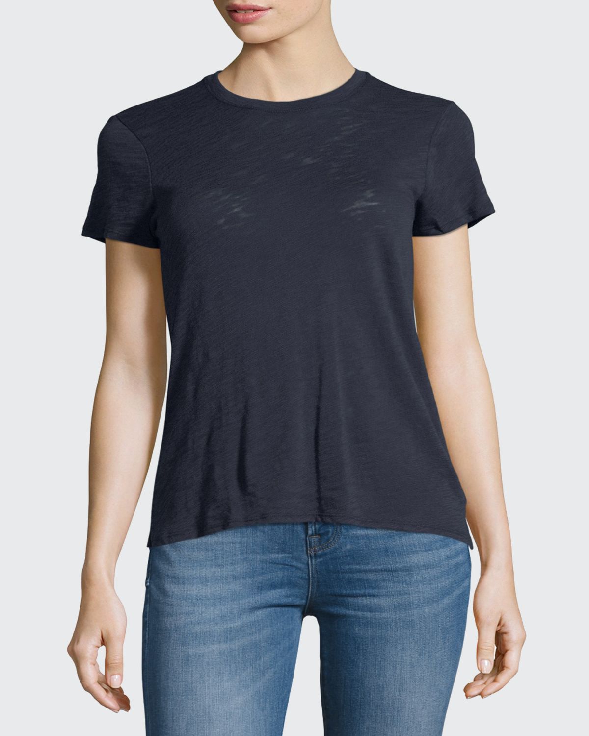 ATM Anthony Thomas Melillo Schoolboy Cotton Crewneck Tee