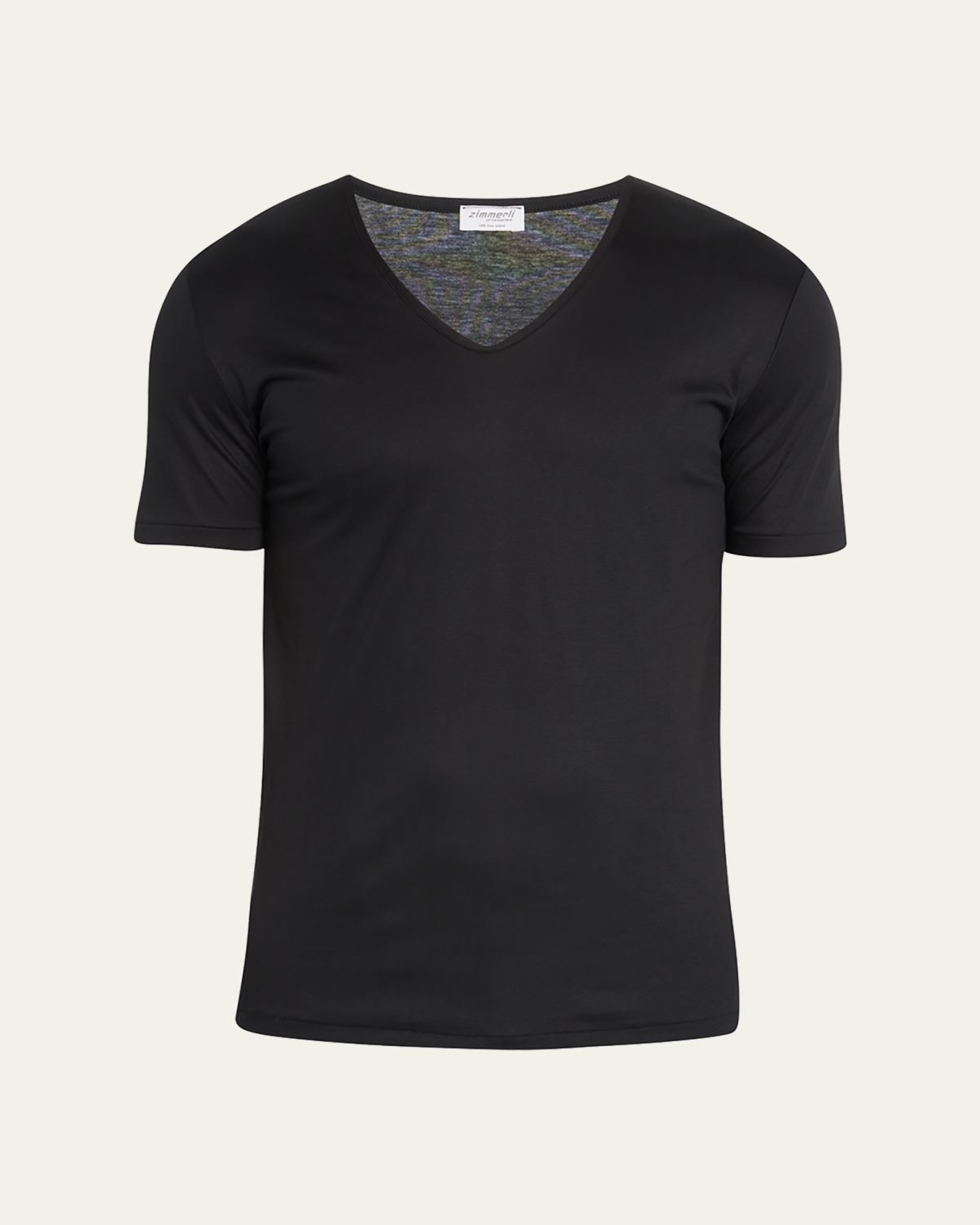 Zimmerli Men's Sea Island V-Neck Cotton T-Shirt