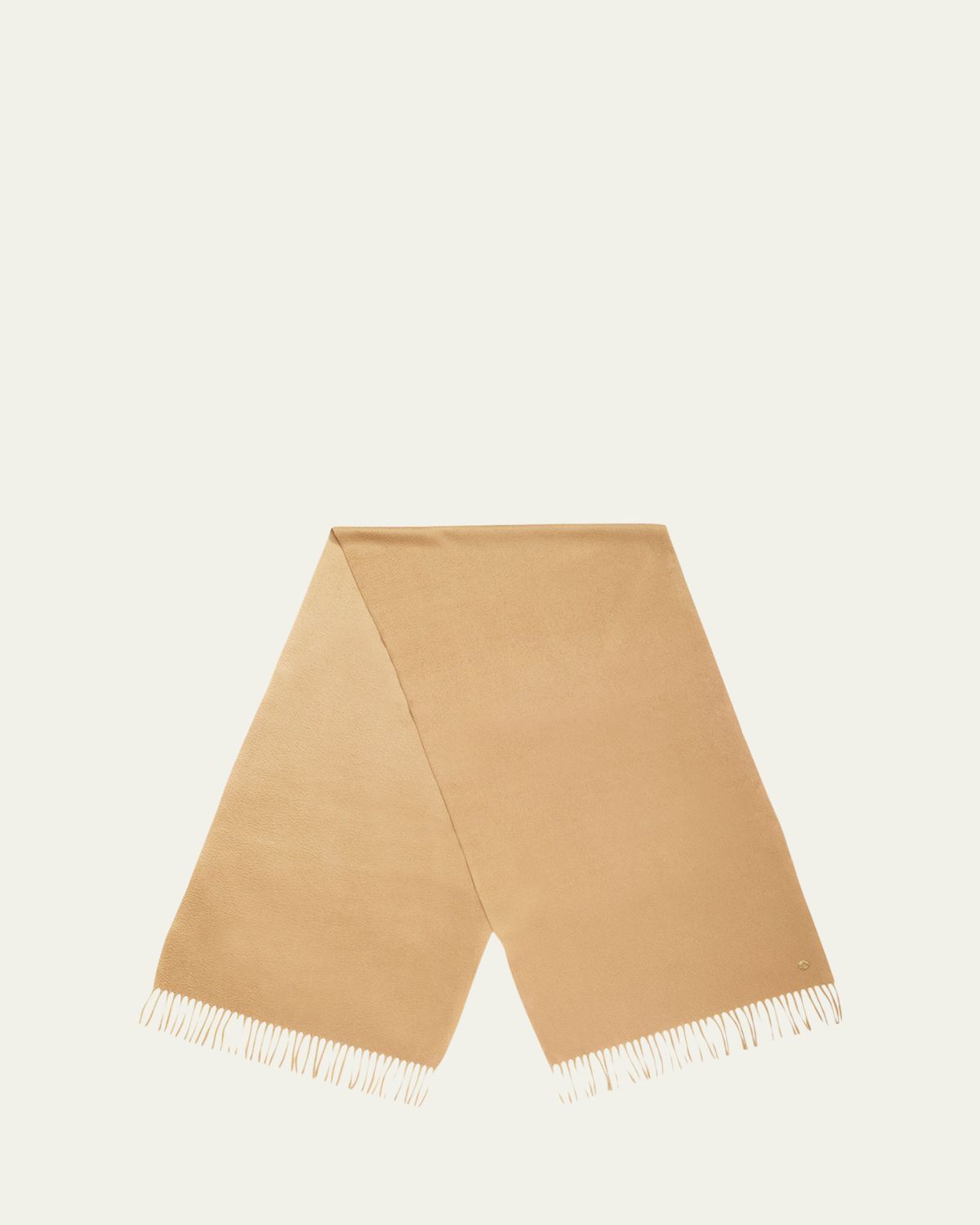 Loro Piana Cashmere Sciarpa Grande Fringe-Trim Scarf