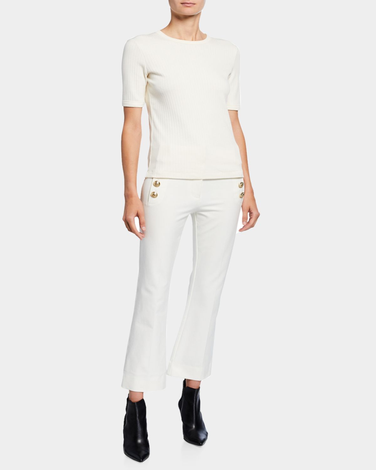 Derek Lam 10 Crosby Robertson Cropped Flare | Thumbnail 7 Derek Lam 10 Crosby Robertson Cropped Flare | Thumbnail 7