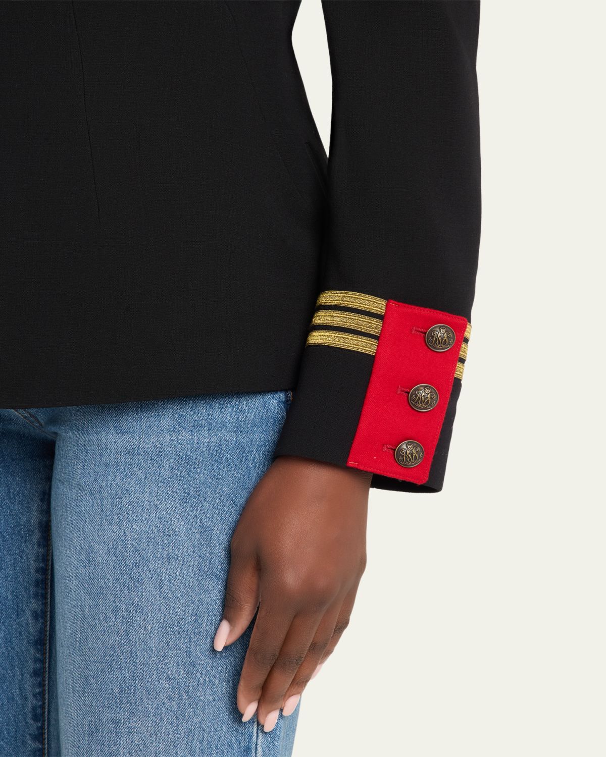 Ralph Lauren Collection The Officer's Jacket, Black | Thumbnail 5