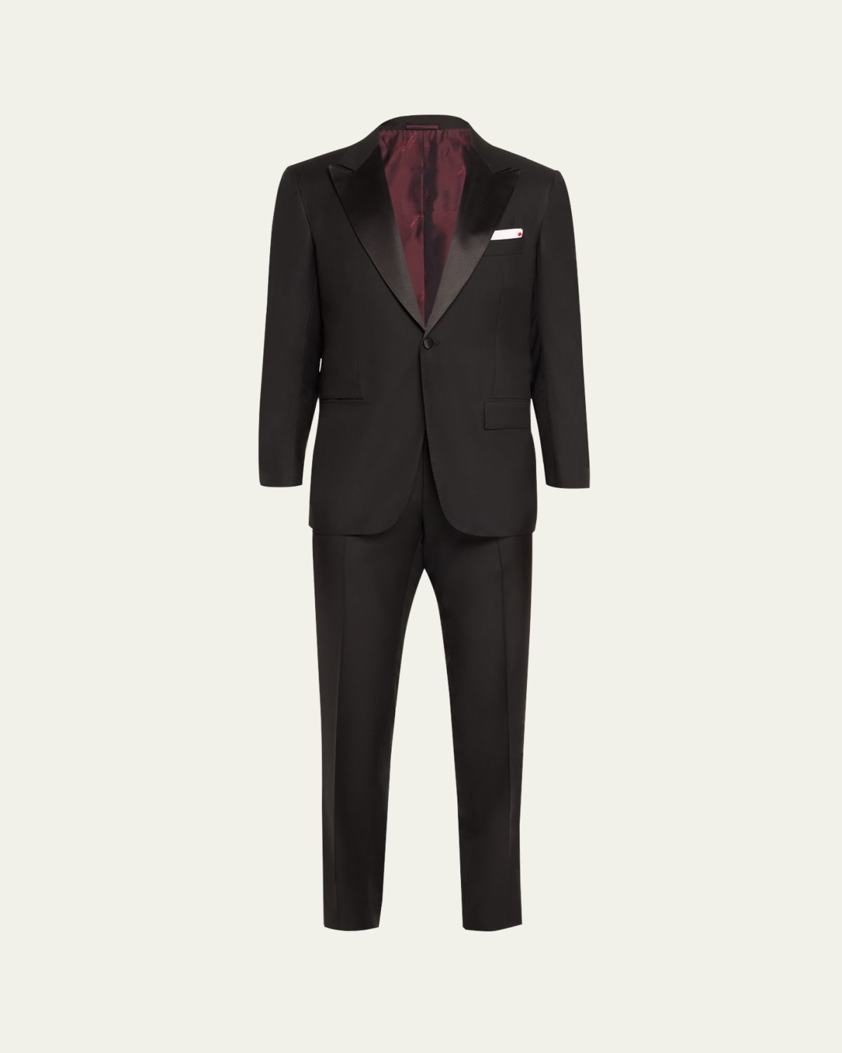 Kiton Men's Peak Wool Tuxedo | Thumbnail 6 Kiton Men's Peak Wool Tuxedo | Thumbnail 6