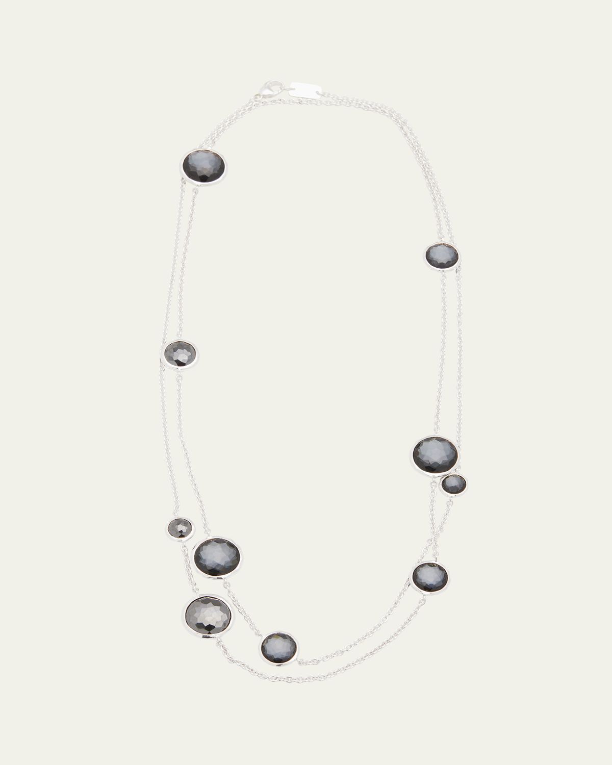 Ippolita Mixed Multi Stone Station Necklace in Sterling Silver
