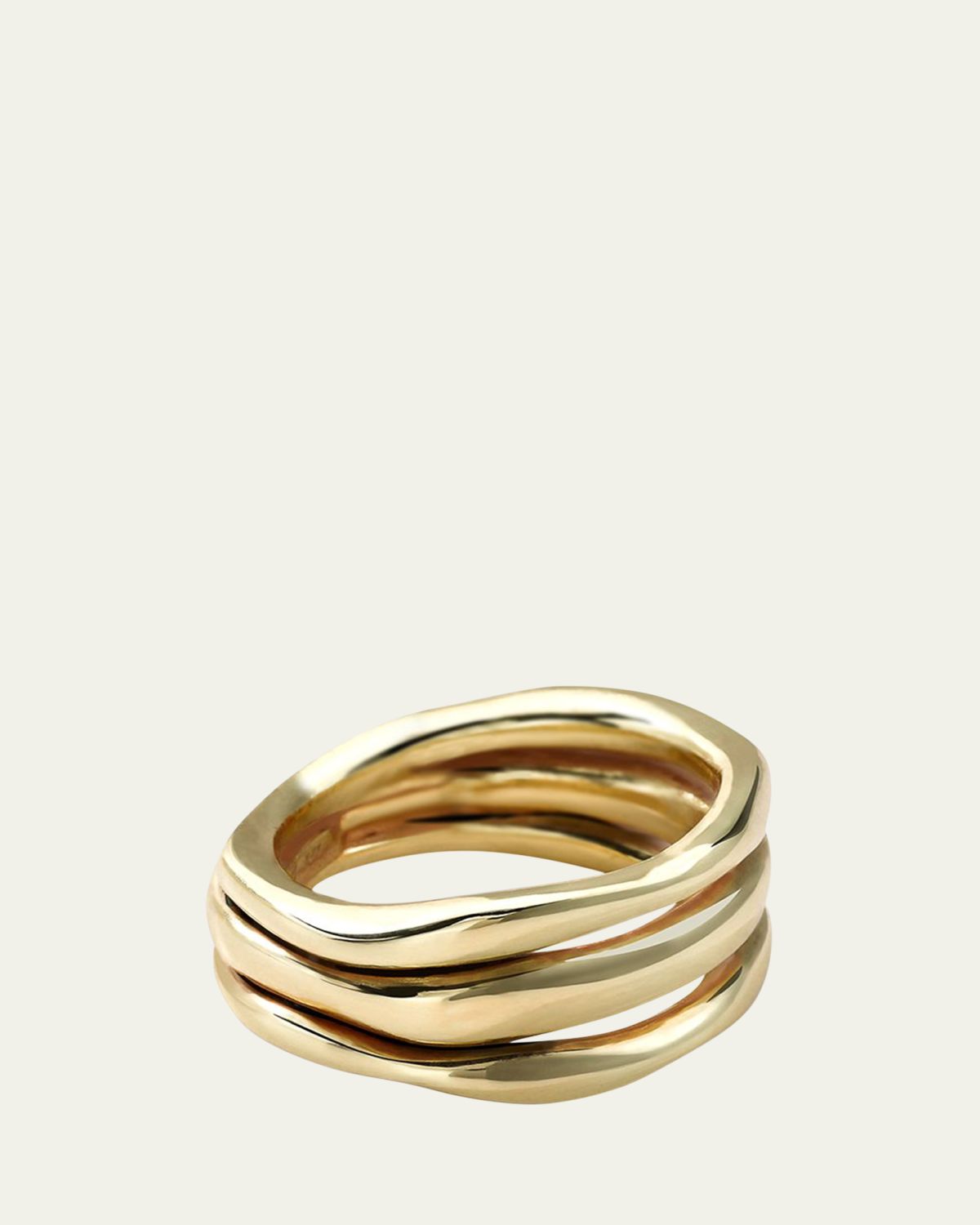 Ippolita Smooth Squiggle Triple Band Ring in 18K Gold | Thumbnail 5